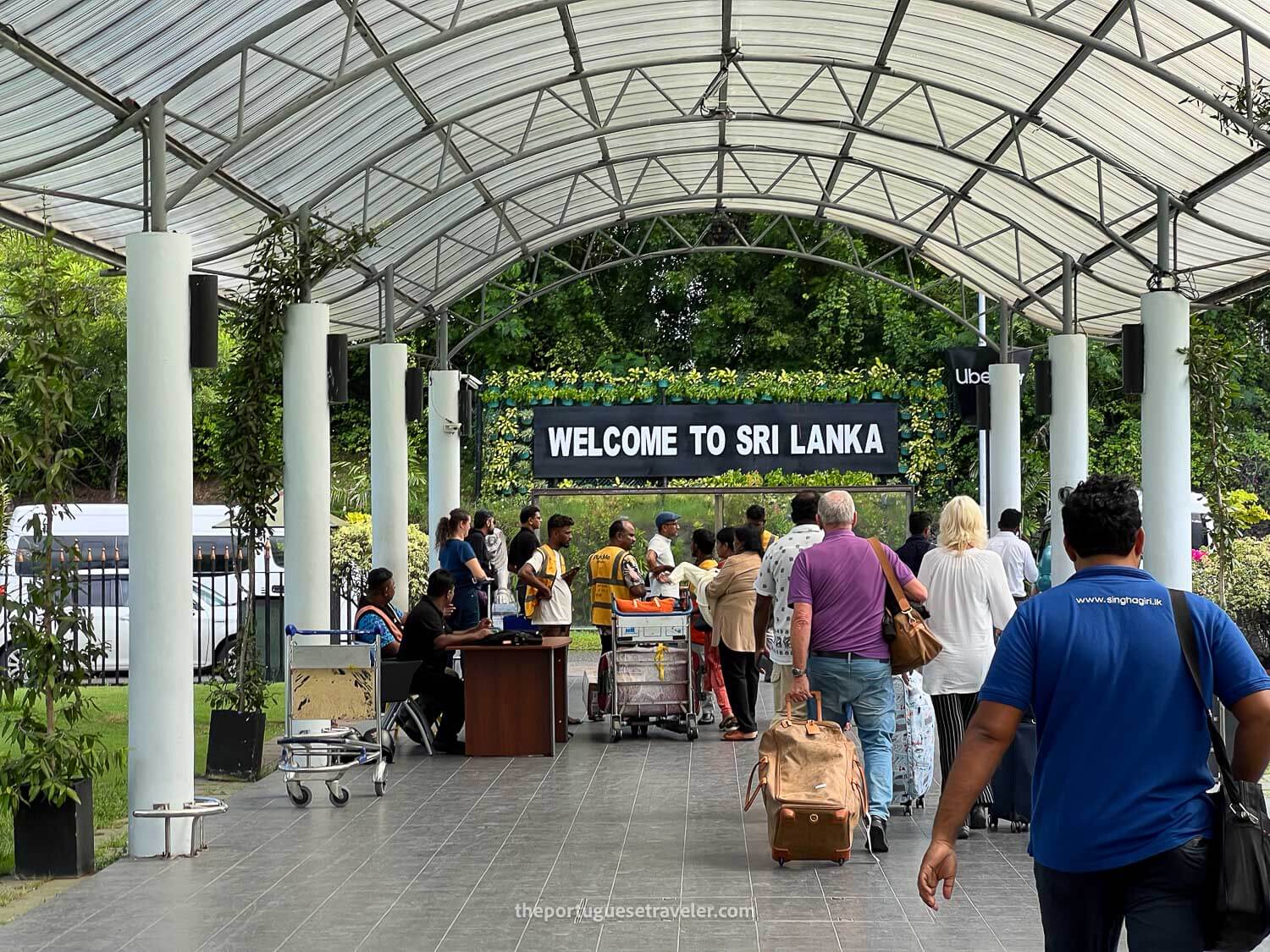 The first steps outside Colombo's Airport