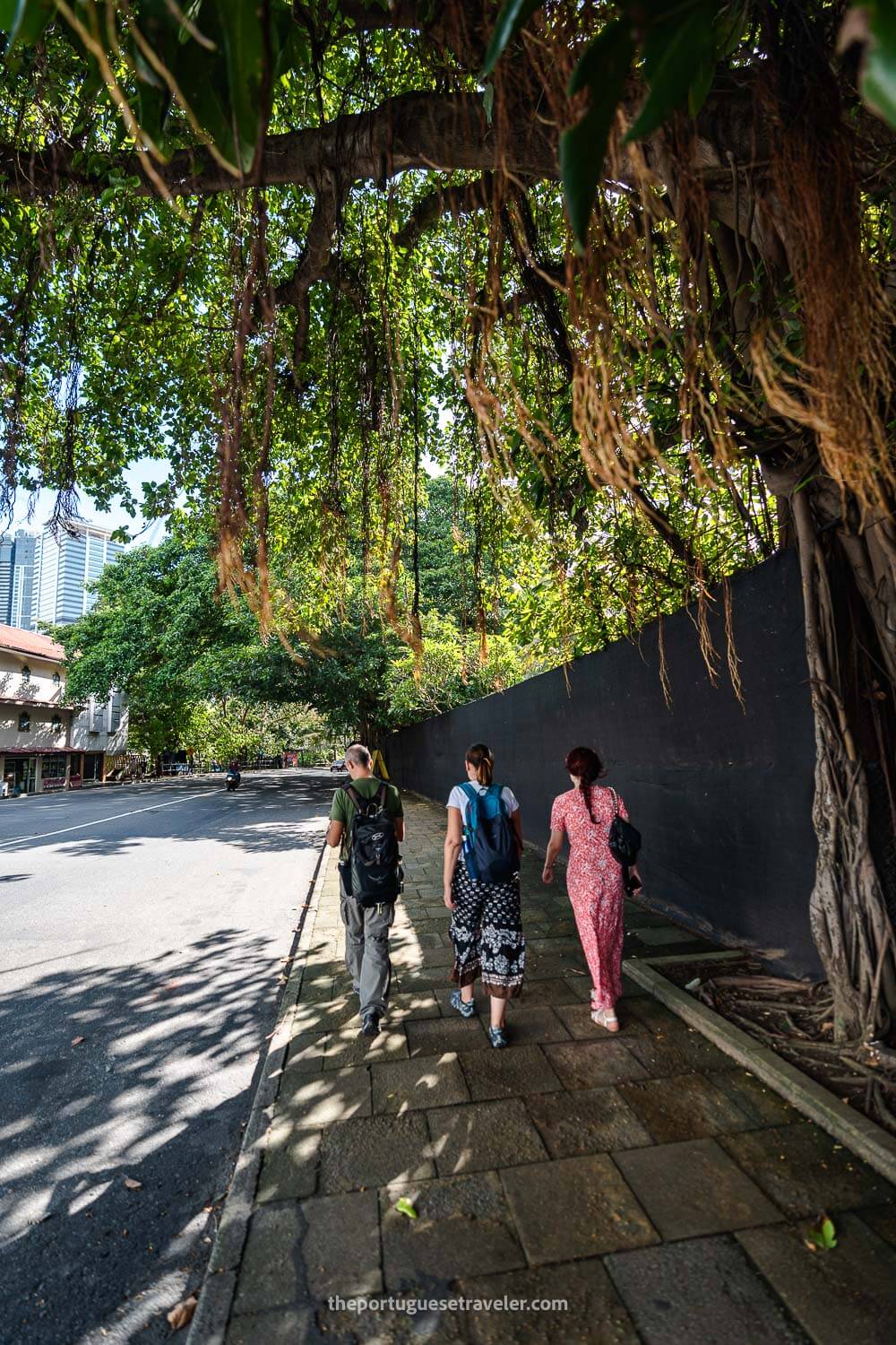 The way to the hotel from the market, in Colombo Sri Lanka