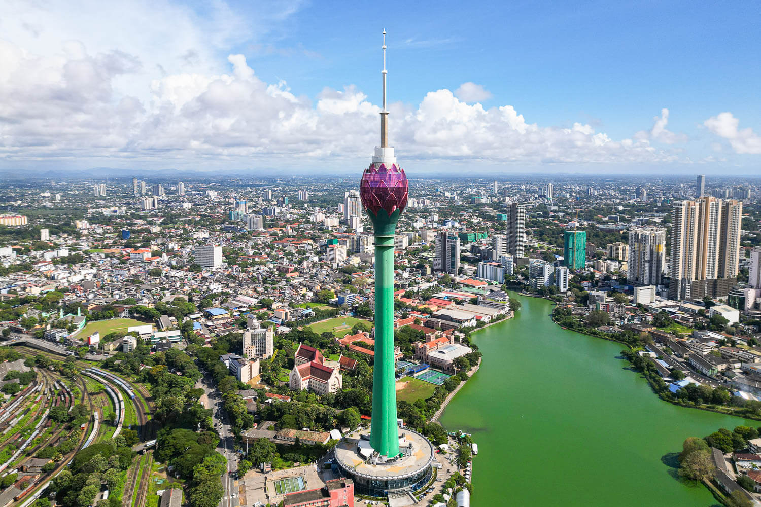 Colombo, Sri Lanka seen from the sky