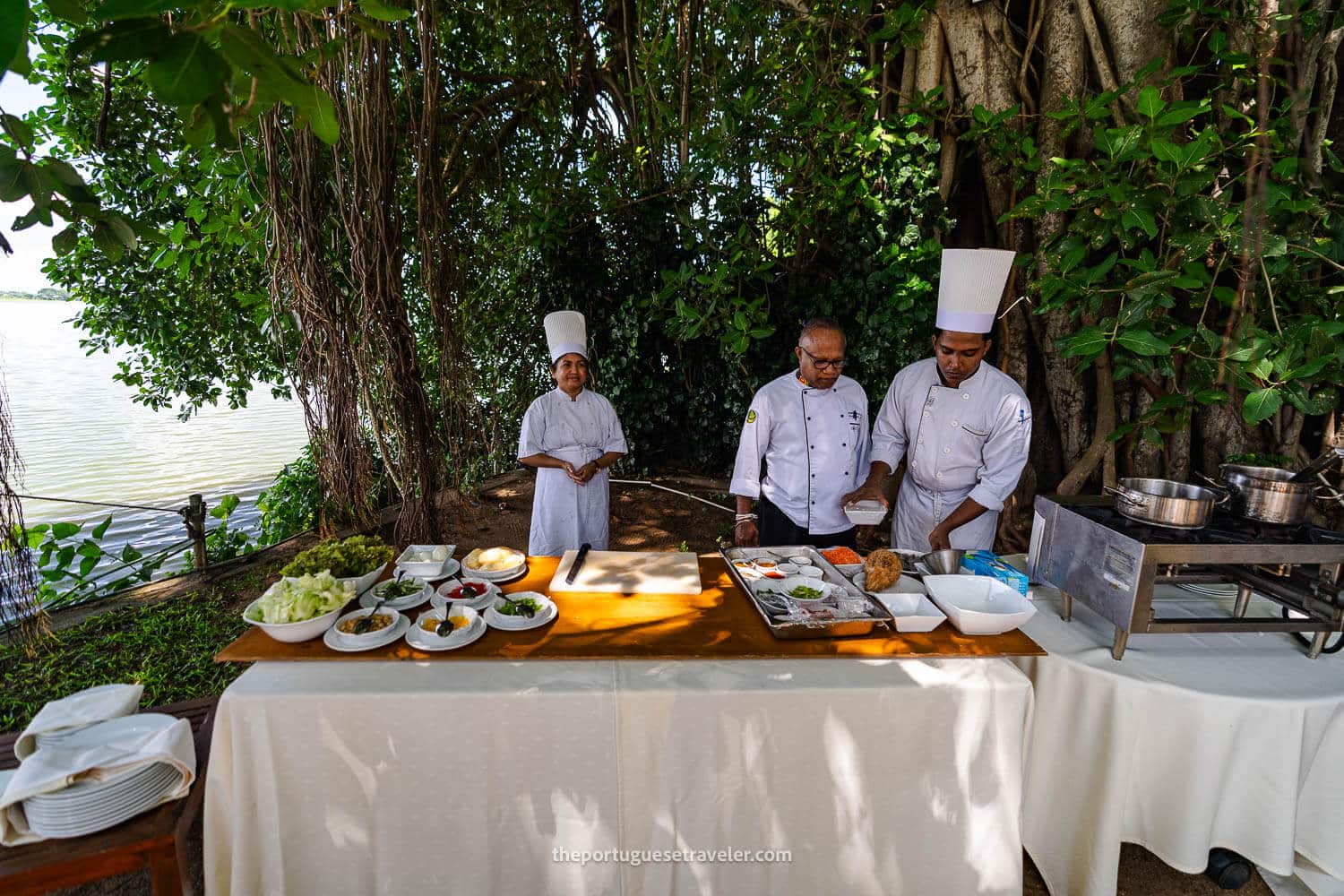 The cooking class at the Ekho Safari Tissa Yala Resort