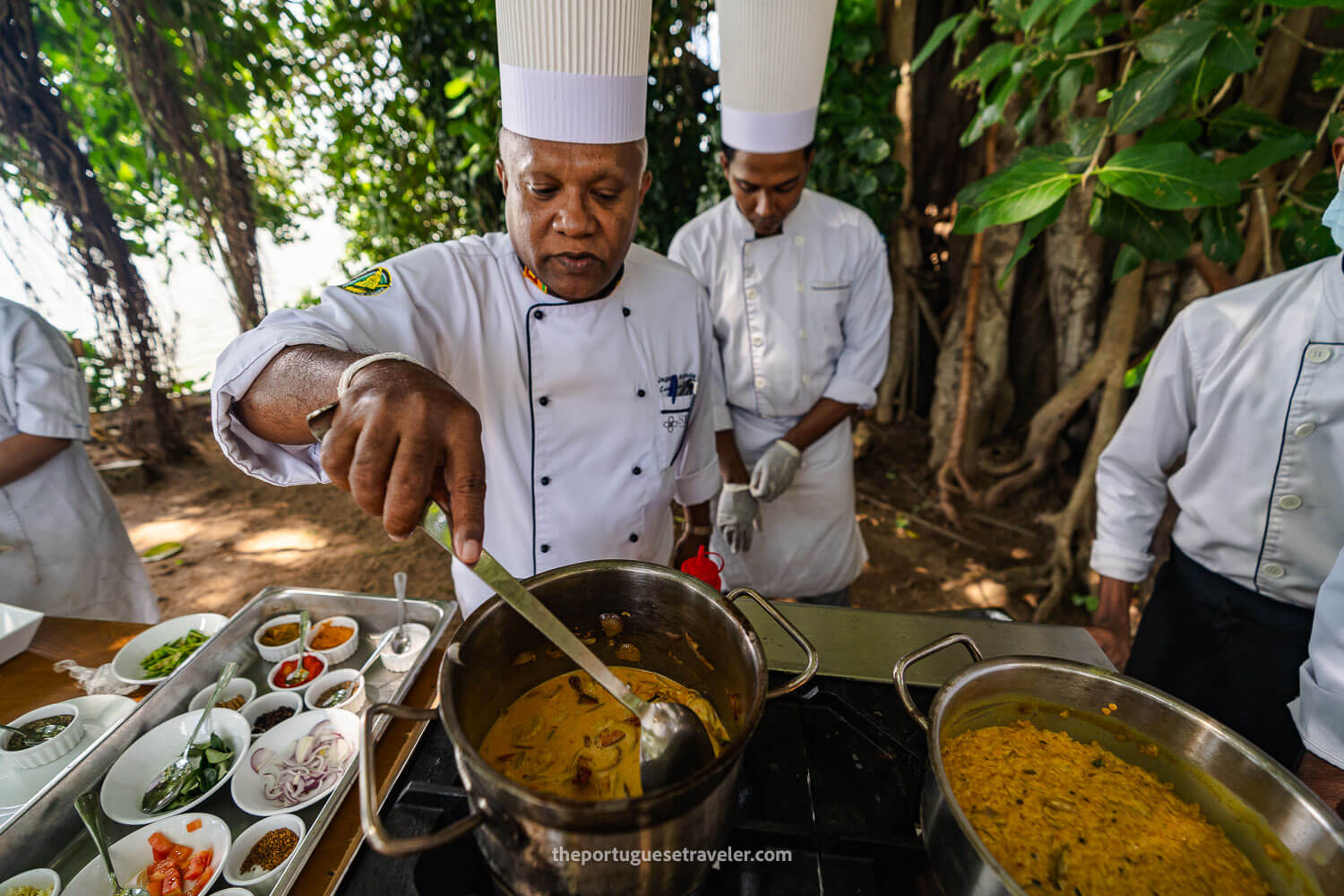 The cooking class at the Ekho Safari Tissa-Yala Resort