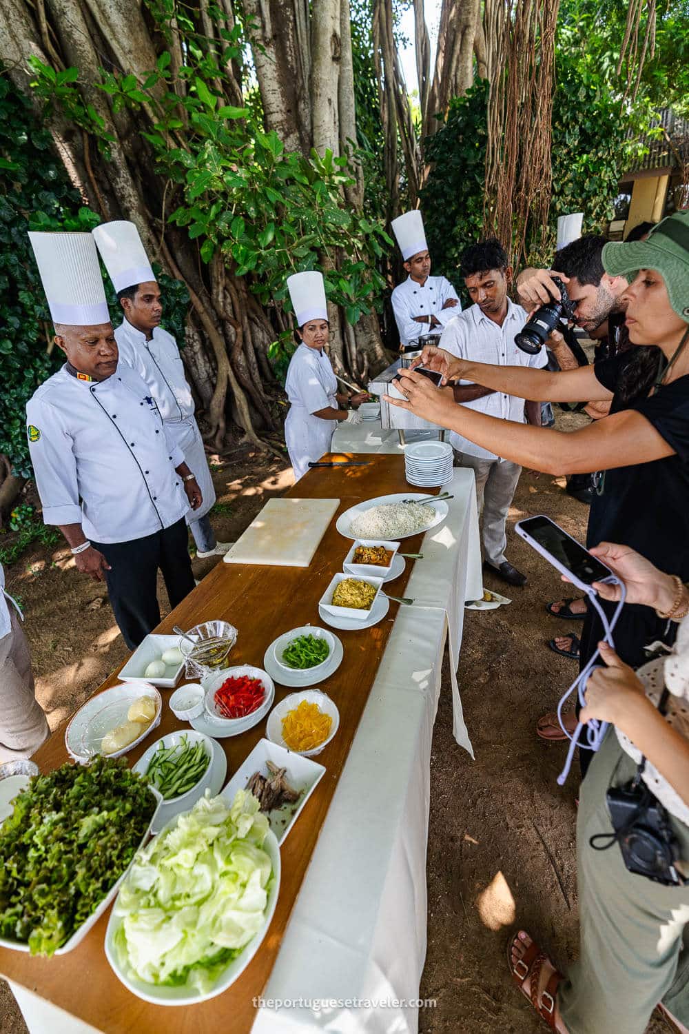 The cooking class at the Ekho Resort