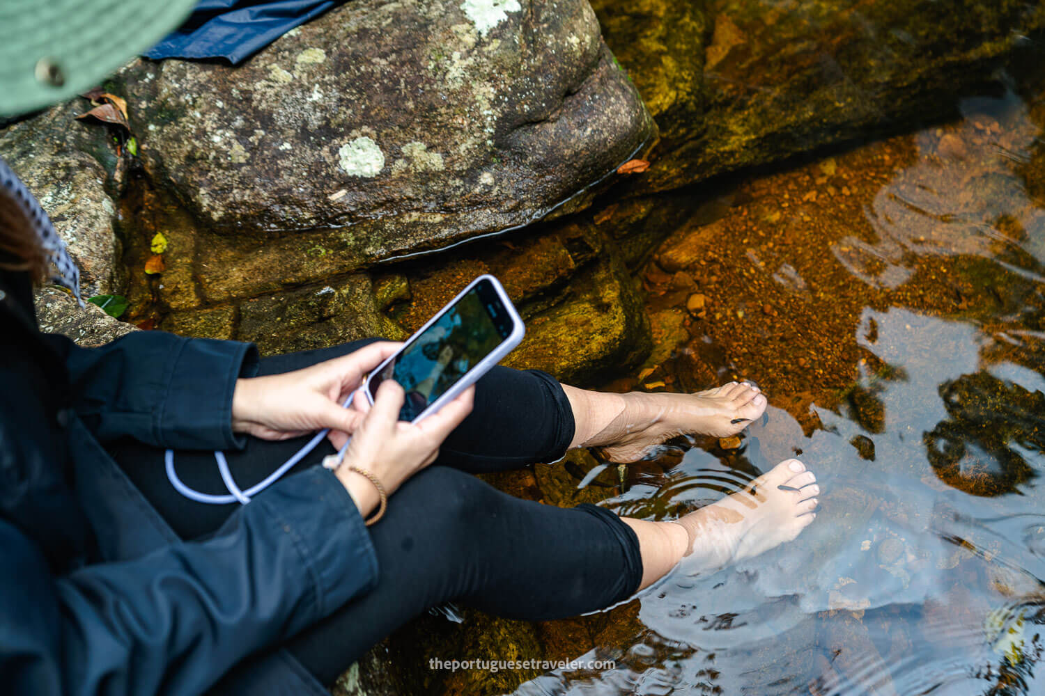 The Fish Spa Treatment, at the Sinharaja Forest Reserve