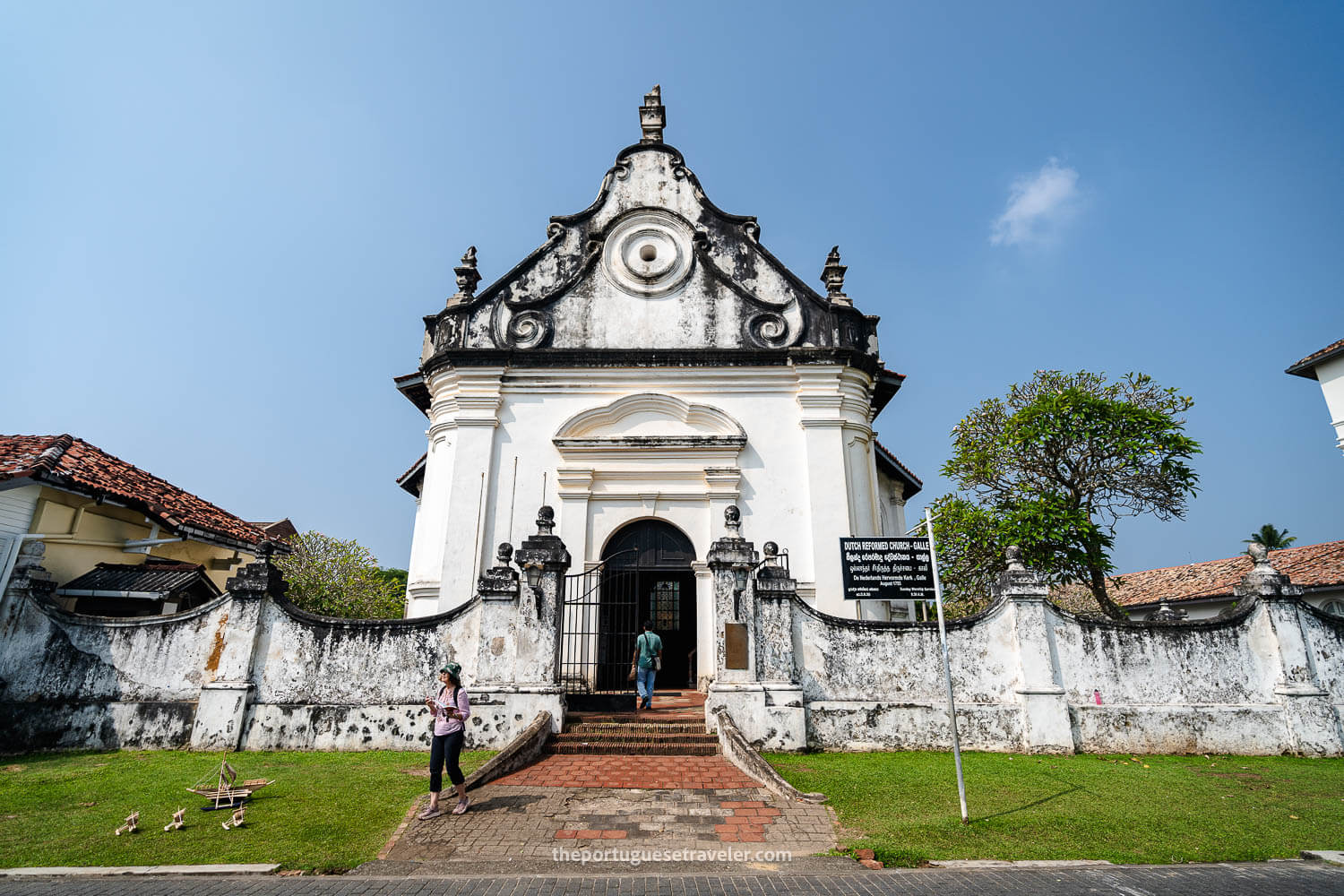 The Dutch Reformed Church's Facade in Galle Fort