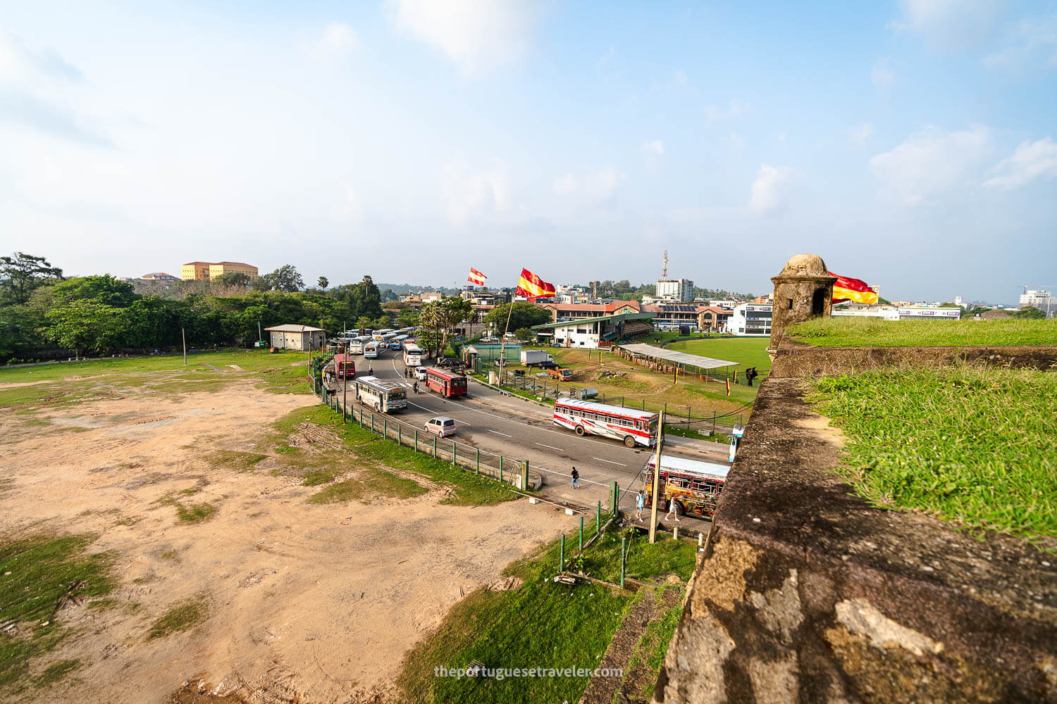 The view outside of Galle Fort, in Galle, Sri Lanka