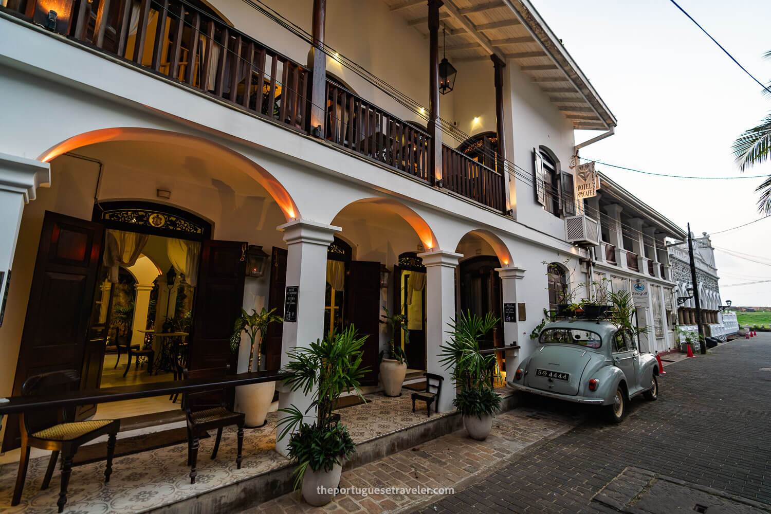 A cute cafe in Galle Fort, in Galle, Sri Lanka