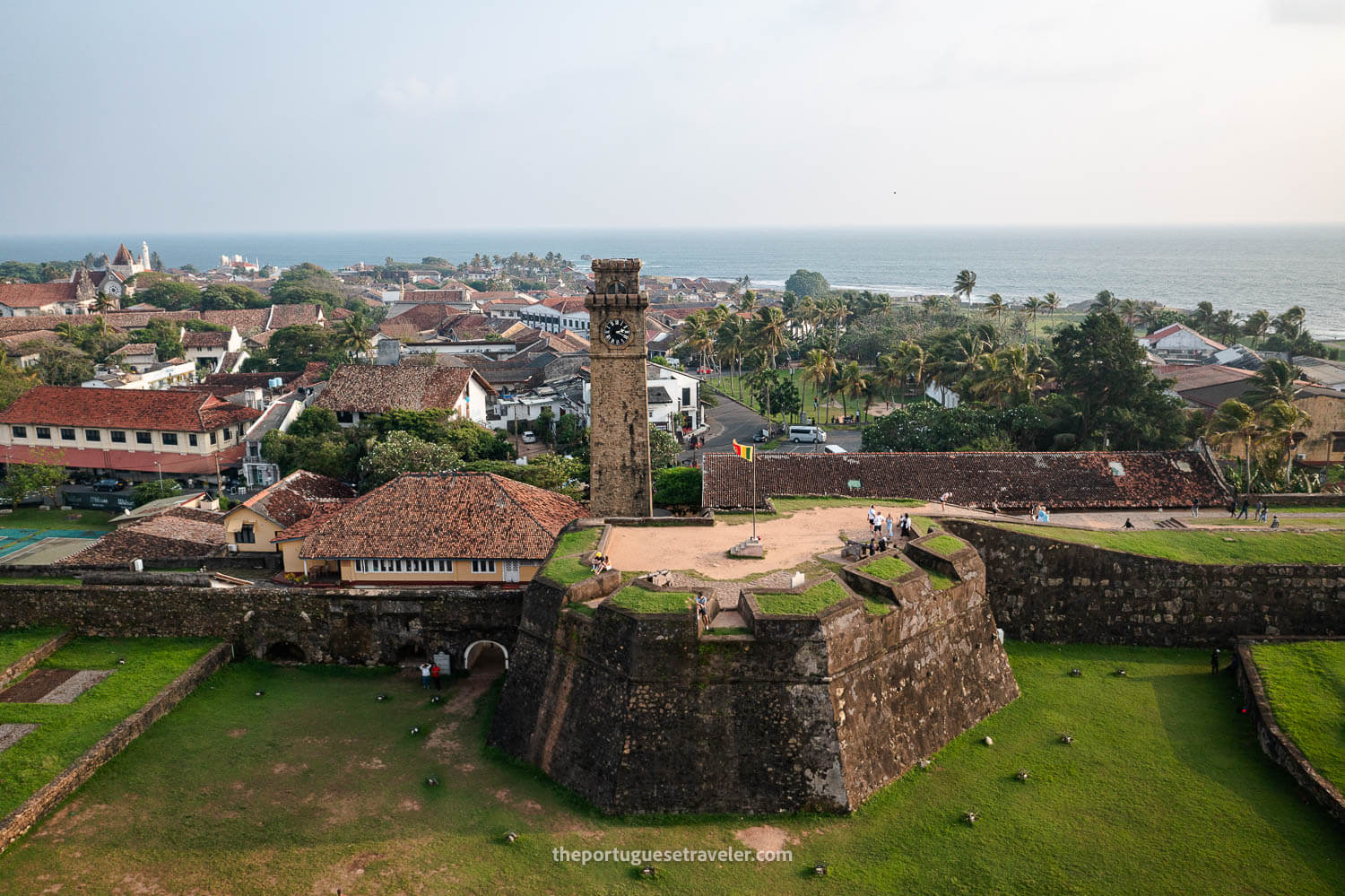 The Clock Tower at the edge of the Galle Fort