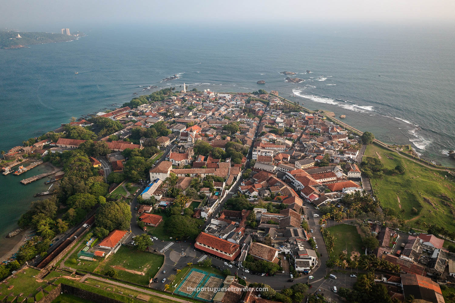 The City of Galle Fort - Drone View, in Galle, Sri Lanka