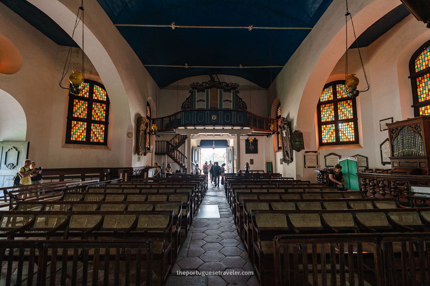 The interior of the Dutch Reformed Church in Galle Fort