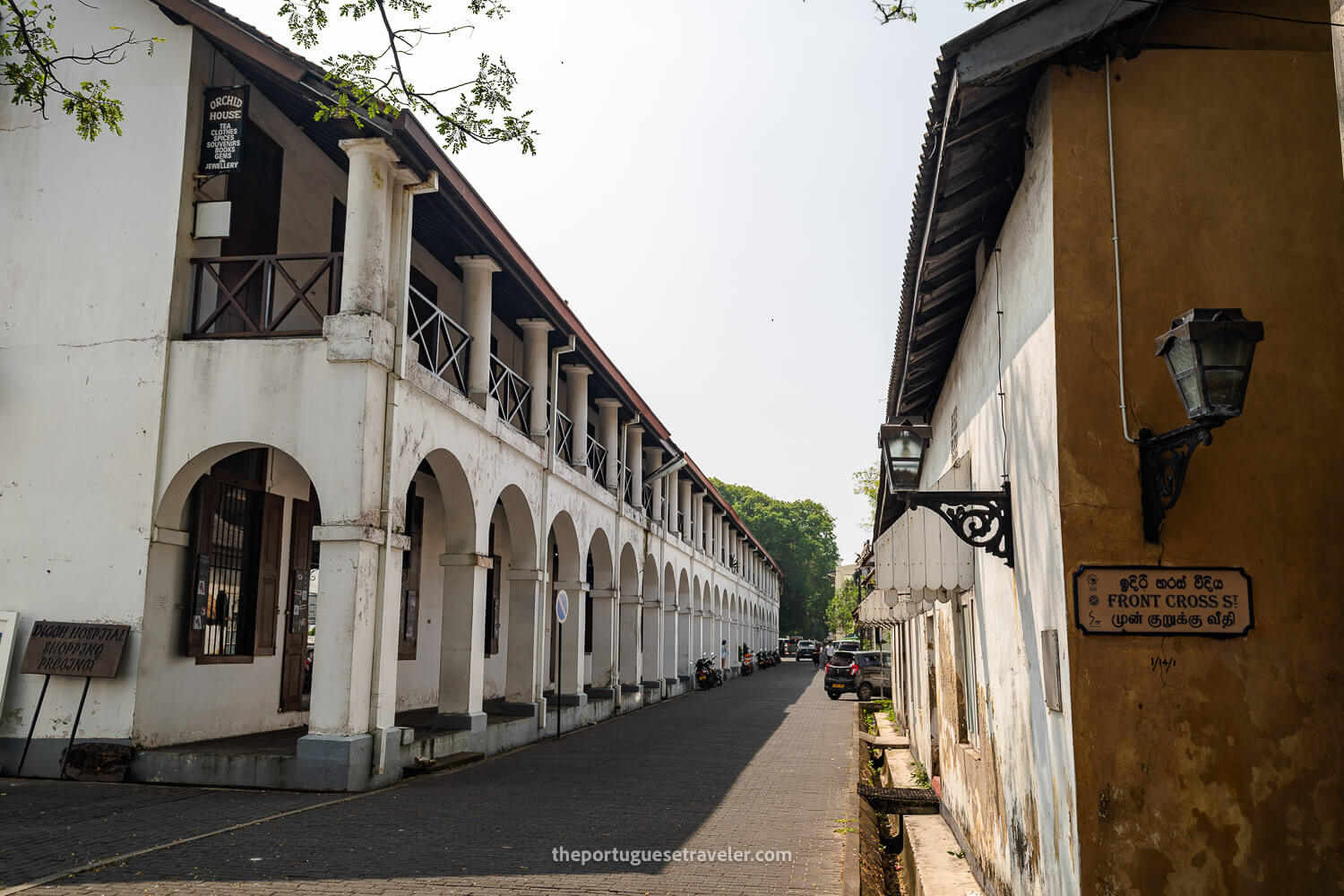 The Dutch Hospital and the Hospital Street in Galle, Sri Lanka