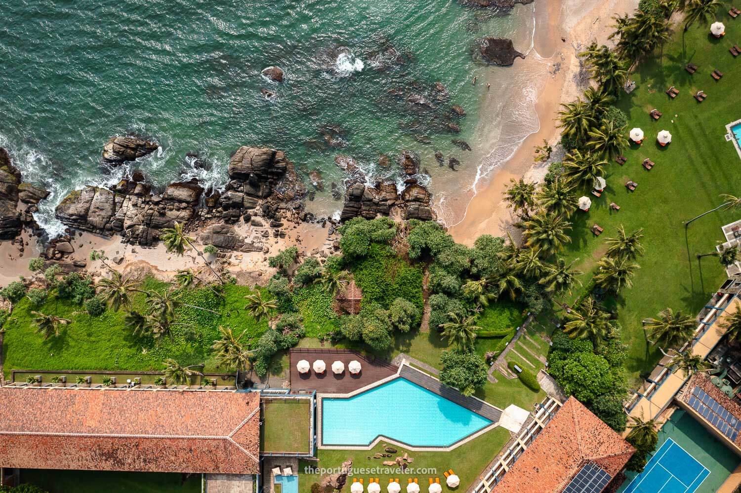 The Jetwing Lighthouse Hotel's pools, in Galle, Sri Lanka