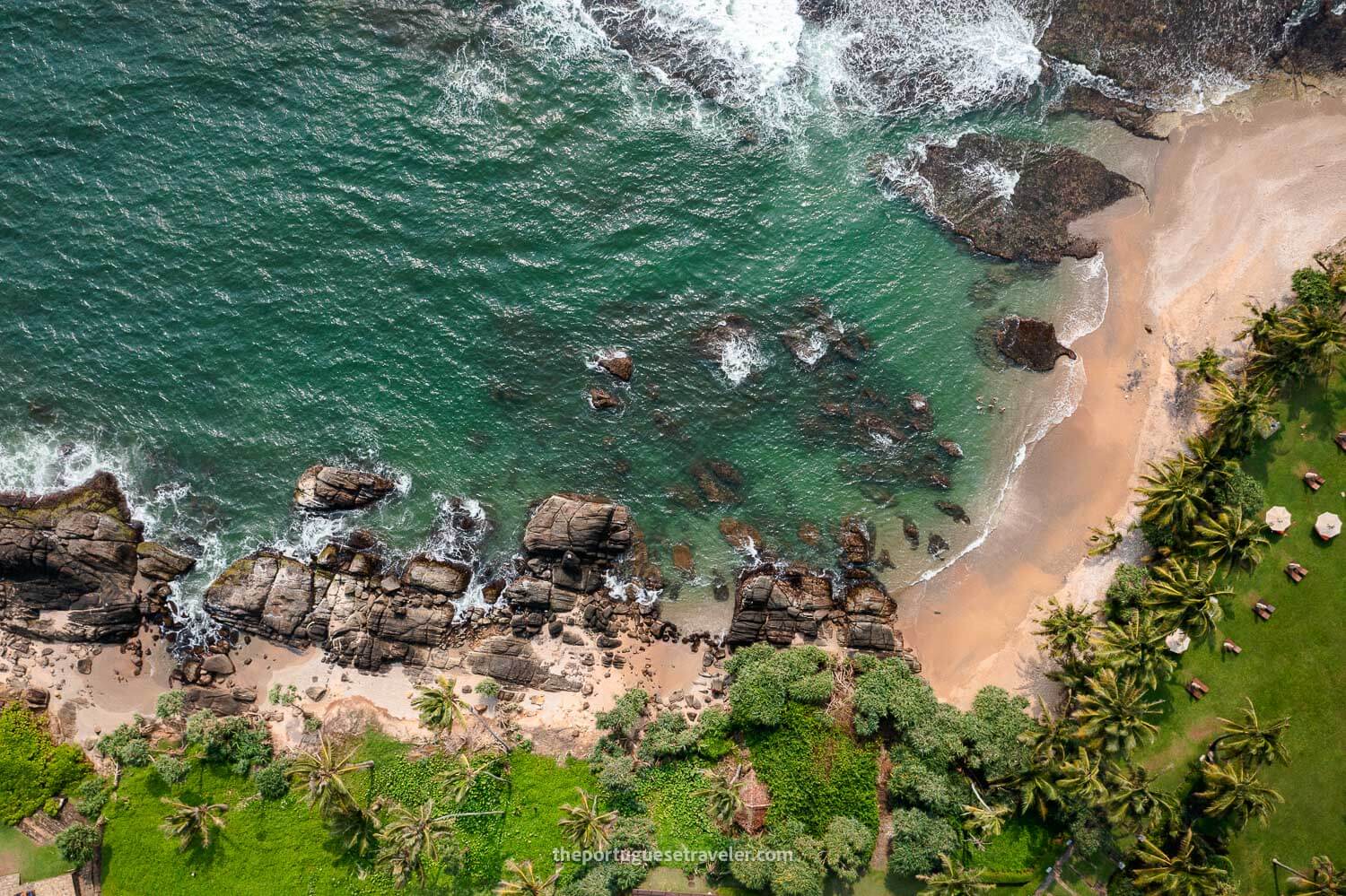 The Beach in front of the hotel, in Galle, Sri Lanka