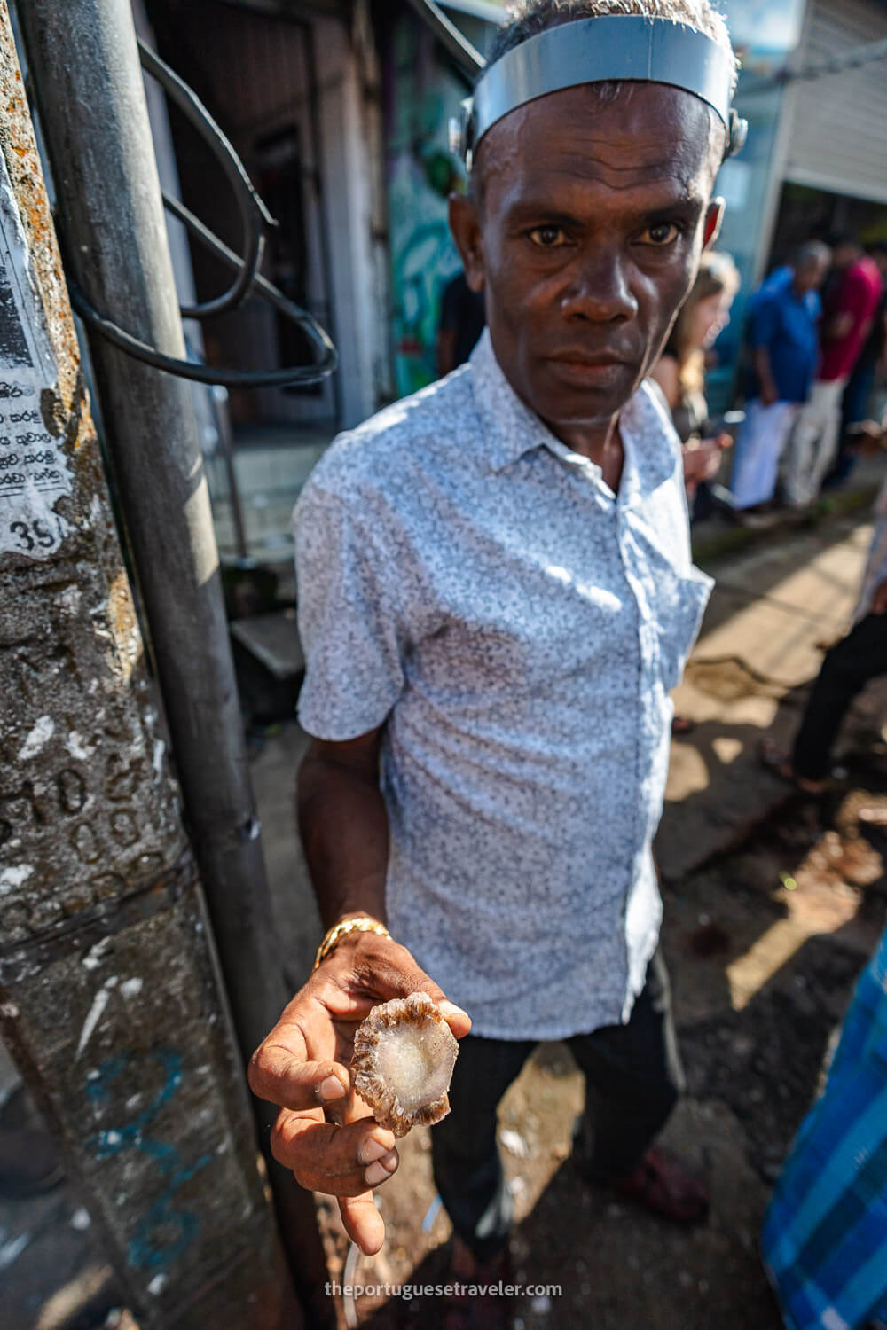 A Gem vendor in the Ratnapura Market