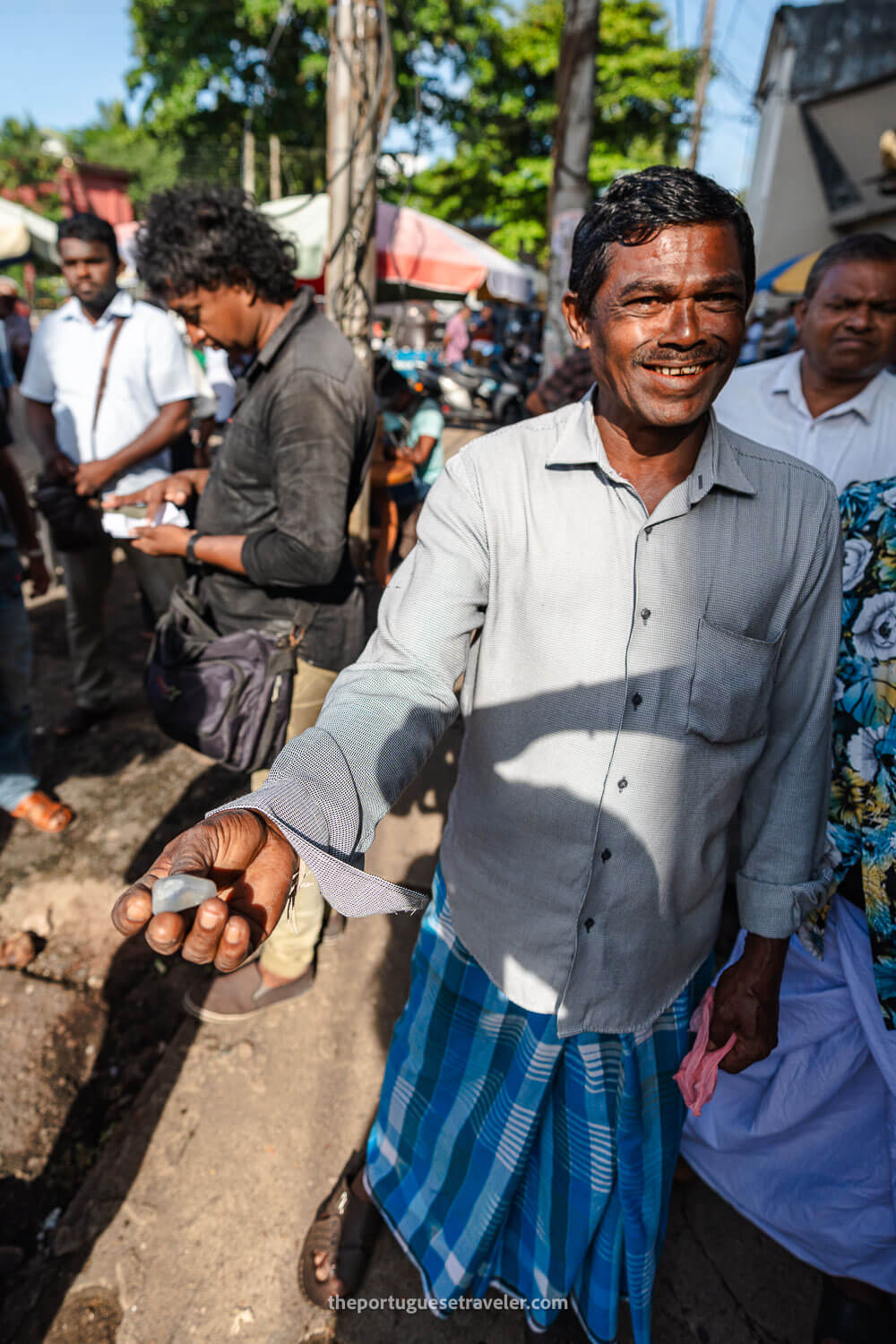 Another gem vendor at the Ratnapura Market