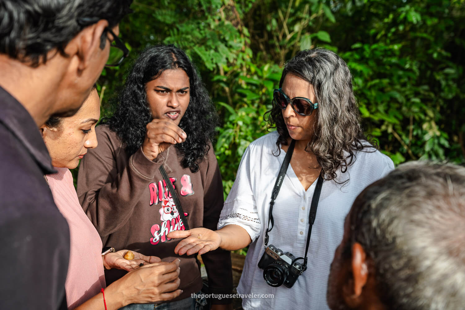 The group curious about the gemstones