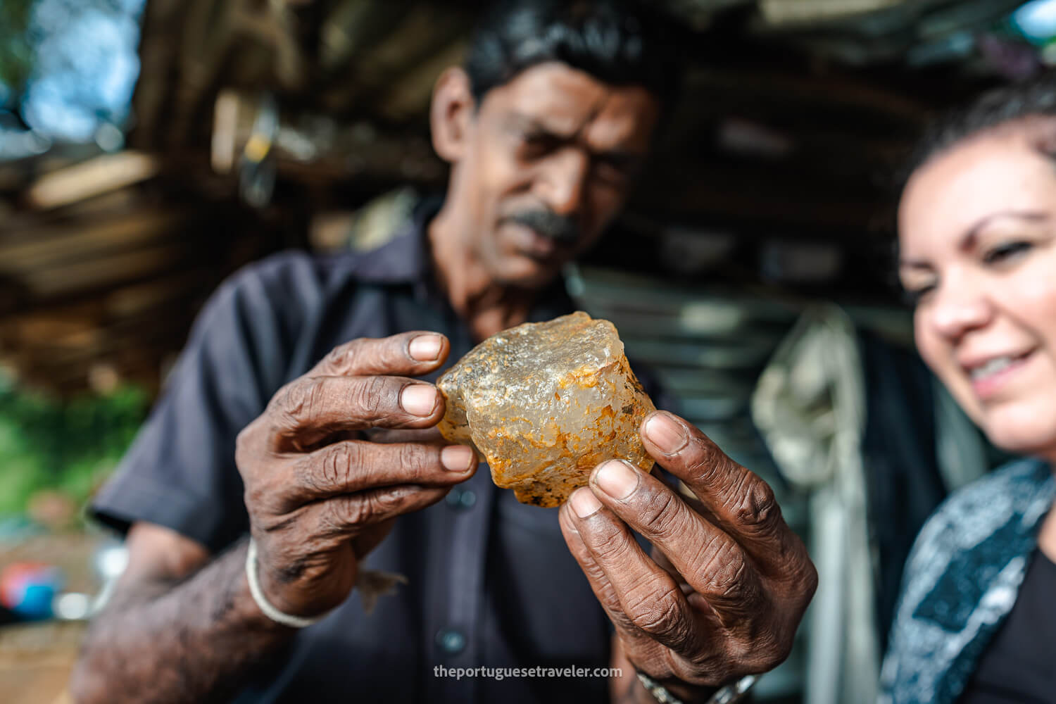 A Gem found in the Ratnapura mine we visited