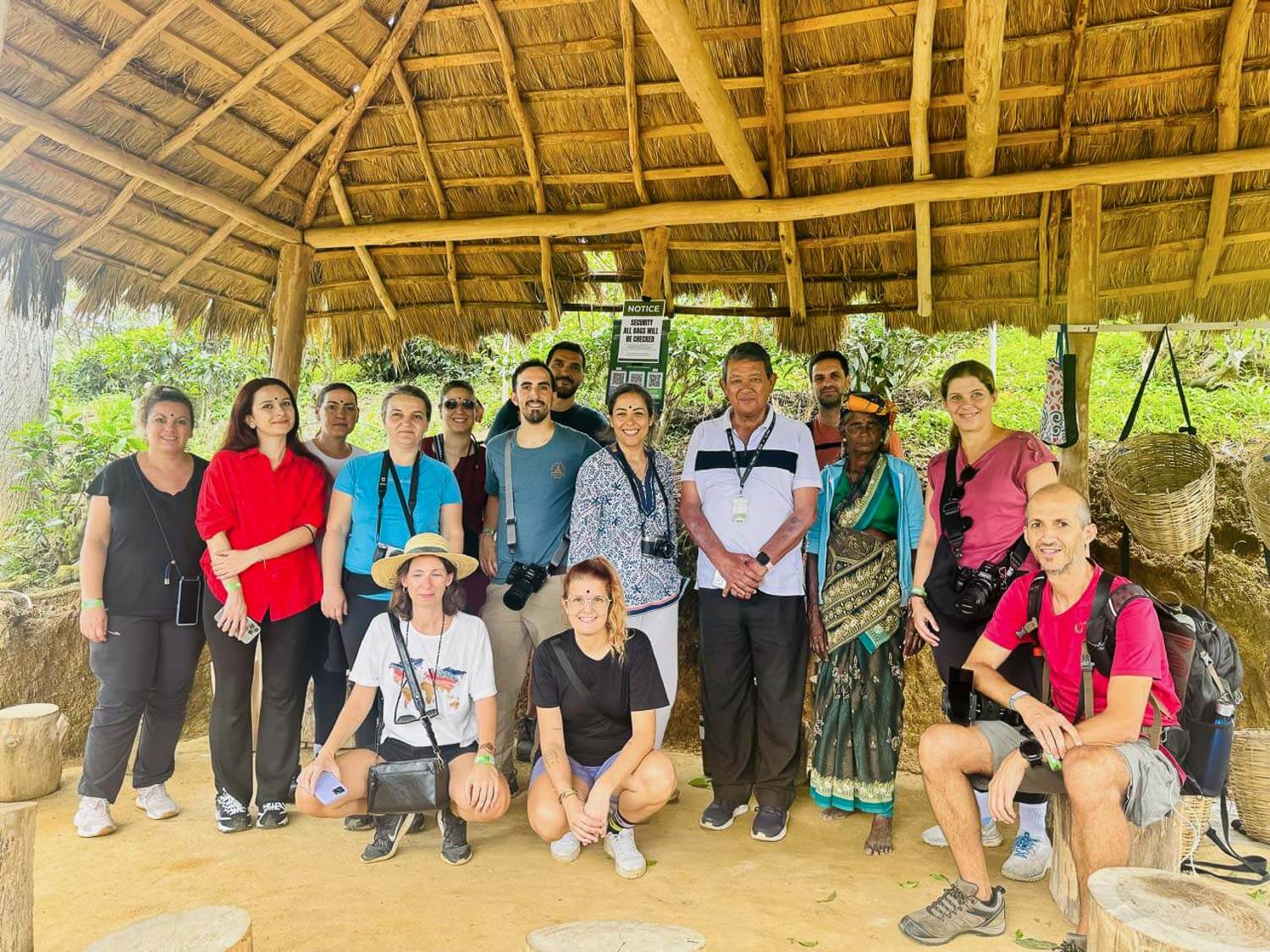 The group at the Halpewatte Ceylon Tea Factory