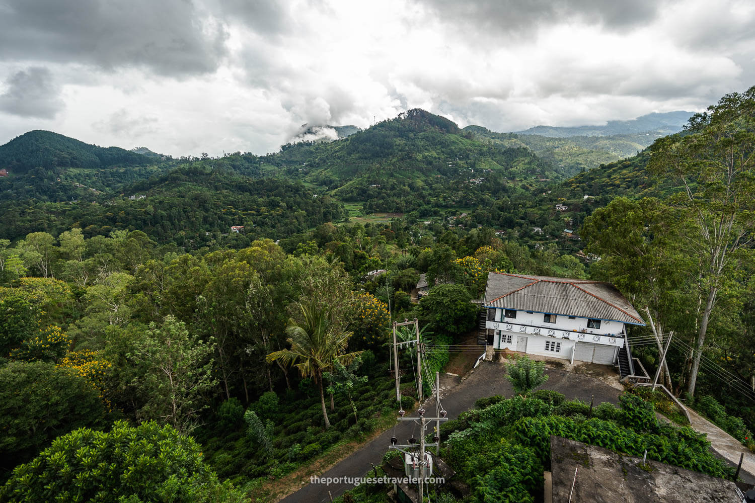 The landscape around the Ceylon Tea factory