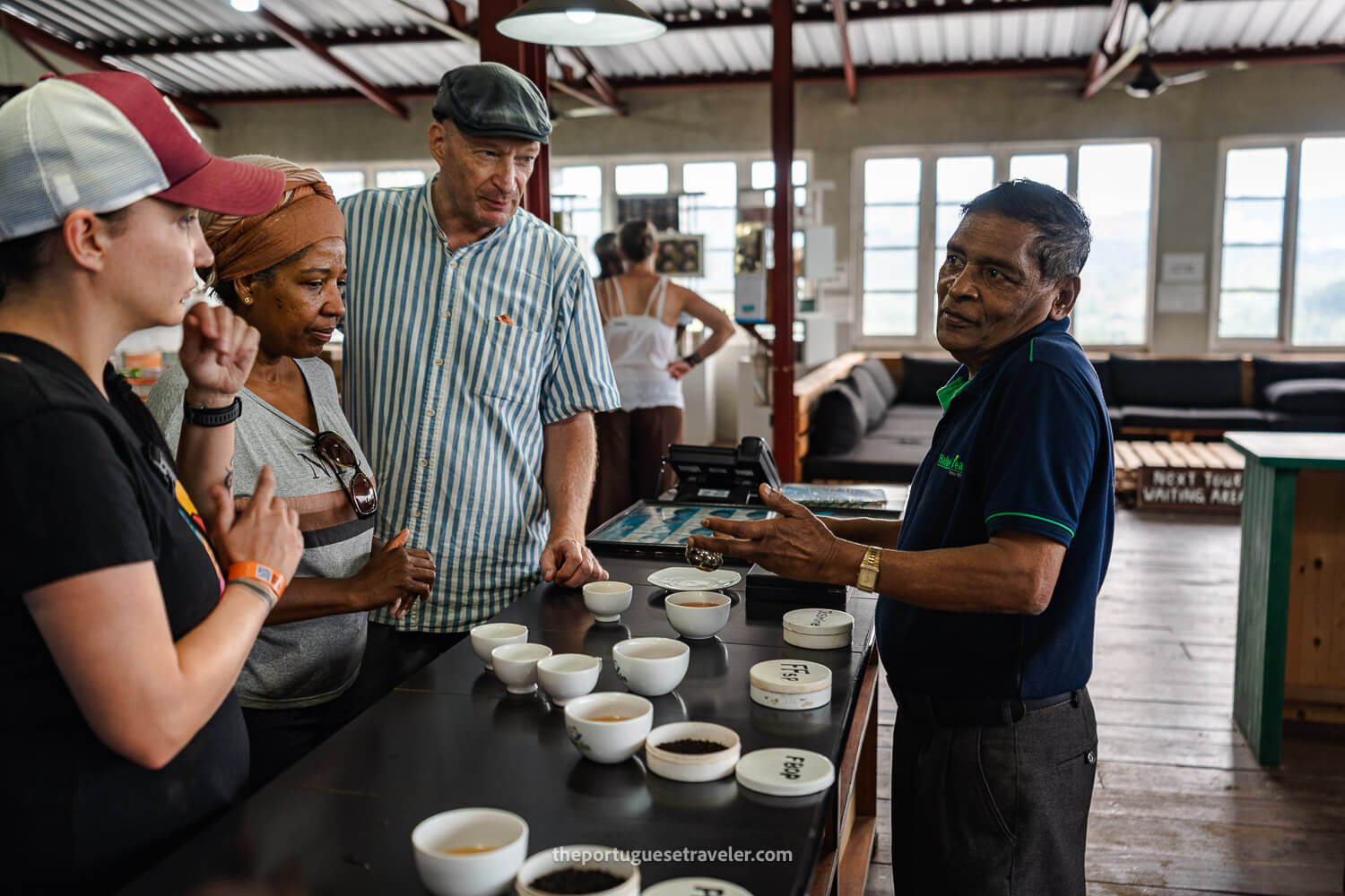 A family at the Tea-Tasting experience