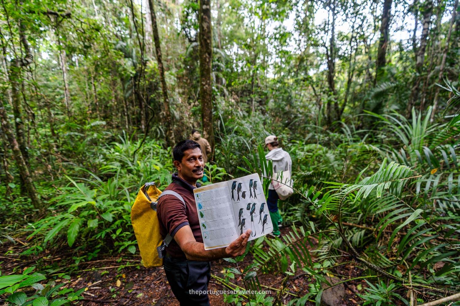 The guide at the Jungle Hike showing us the bird we just saw