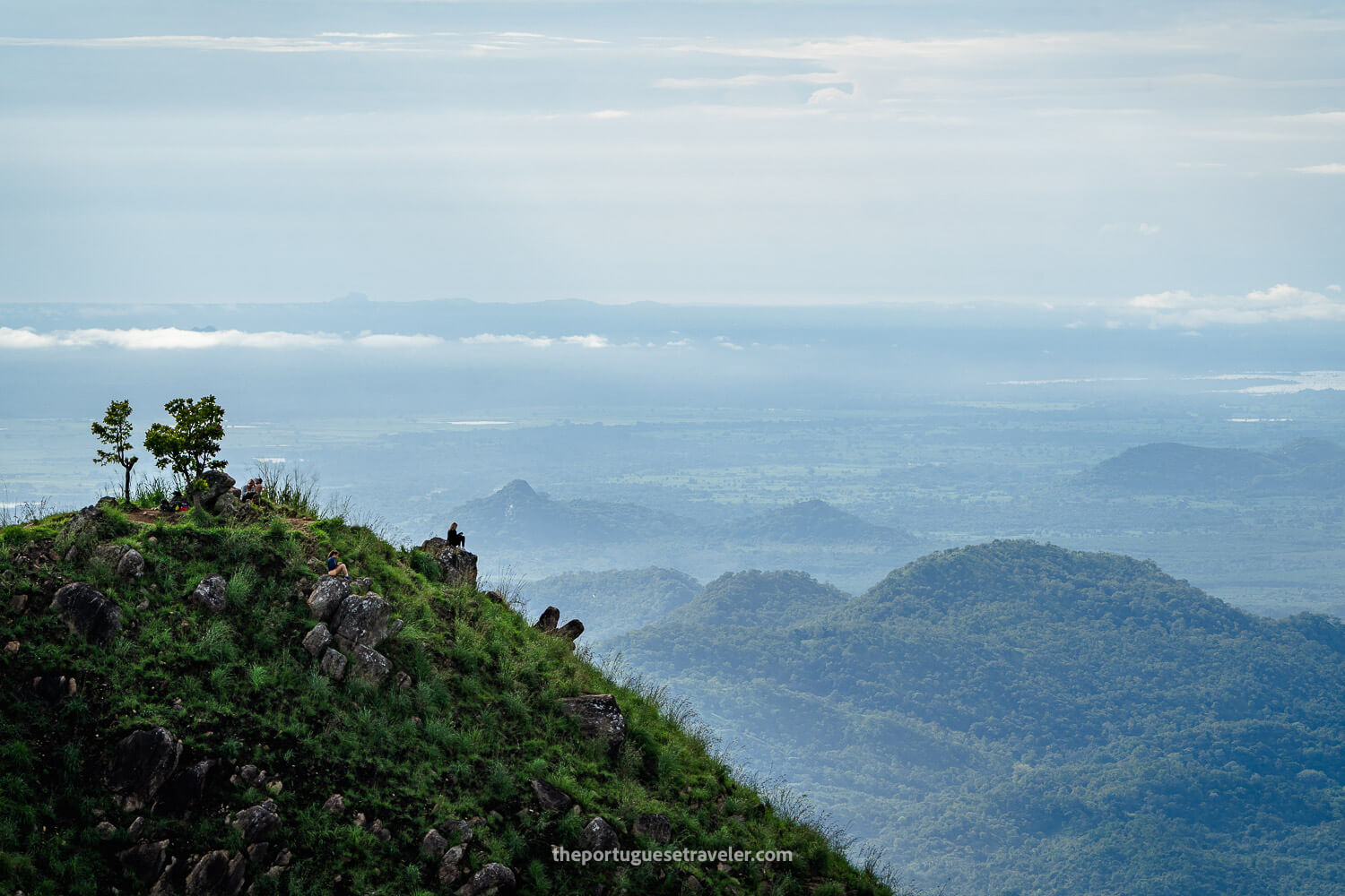 People enjoying the views at the second viewpoint in Little Adam's Peak