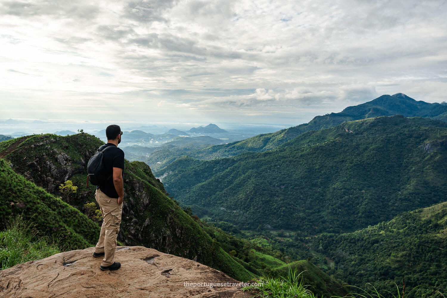 Ricardo at the viewpoint at Little Adam's Peak