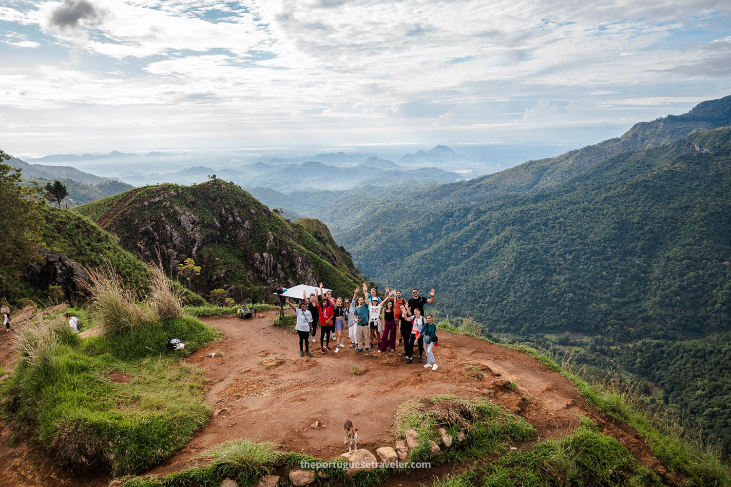 The Bloggers Group at the Little Adam's Peak Summit