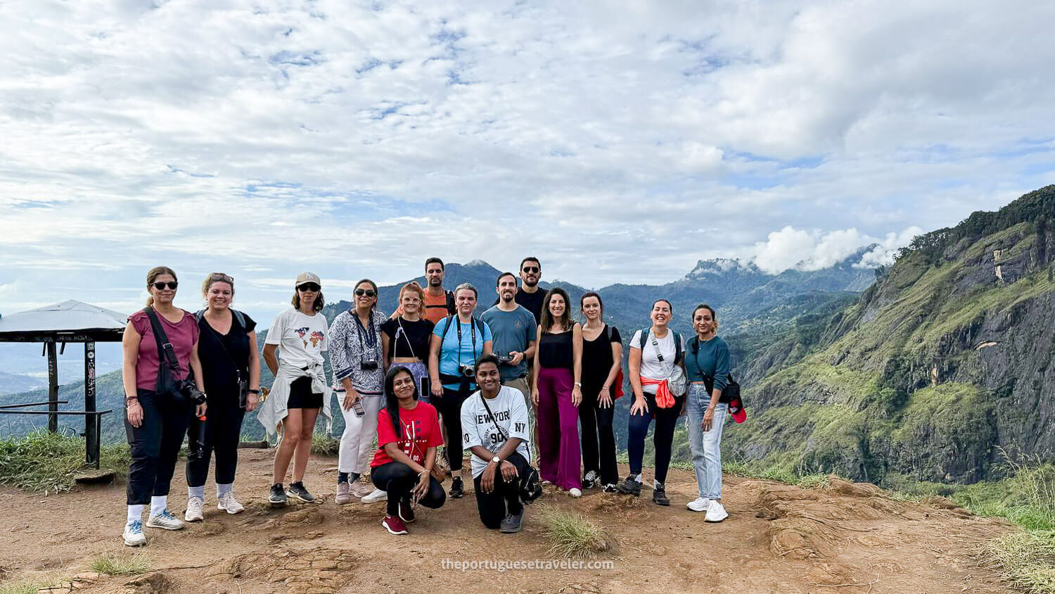 How we were dressed for the Little Adam's Peak Hike - Comfortable clothes and nothing more