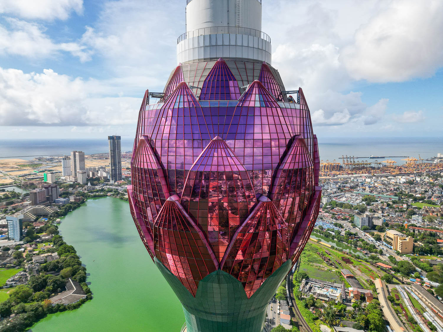 The Observation deck at the Lotus Tower, in Colombo Sri Lanka