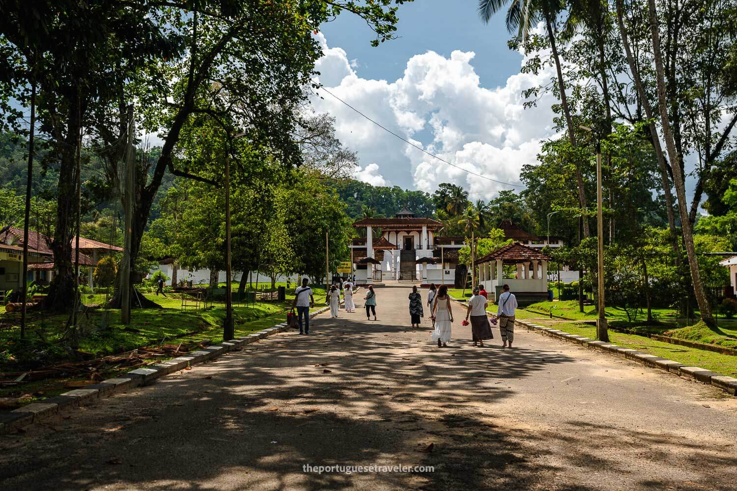 The Maha Saman Dewalaya Temple's Entrance