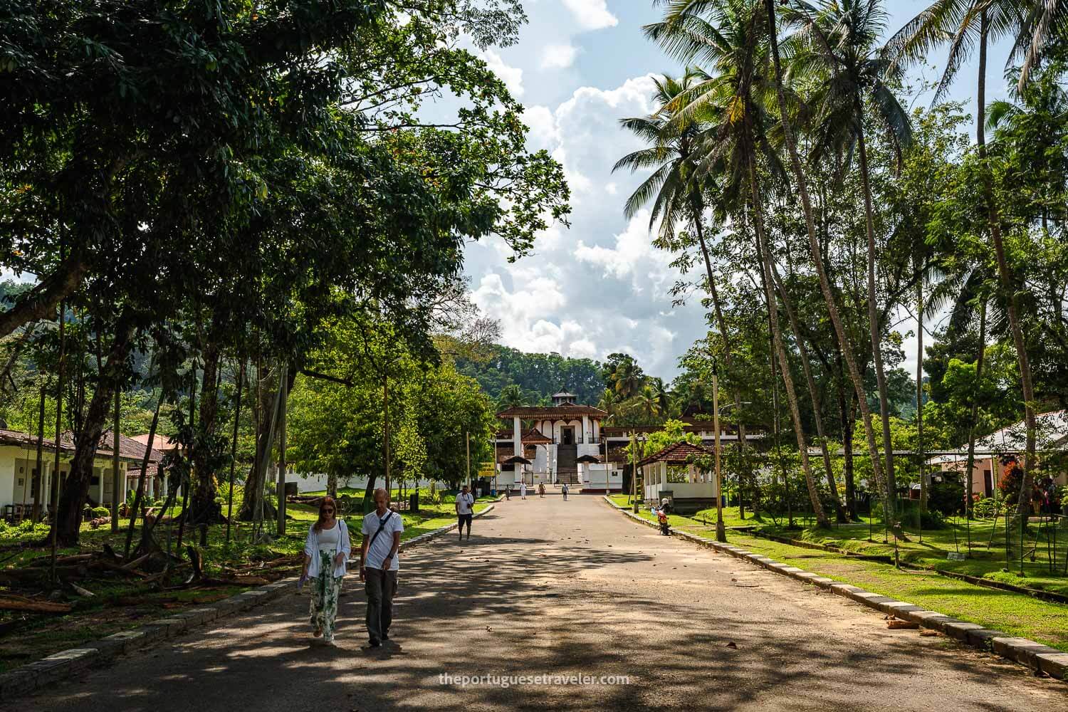 At the end of the day after visiting the Maha Saman Dewalaya temple in Ratnapura