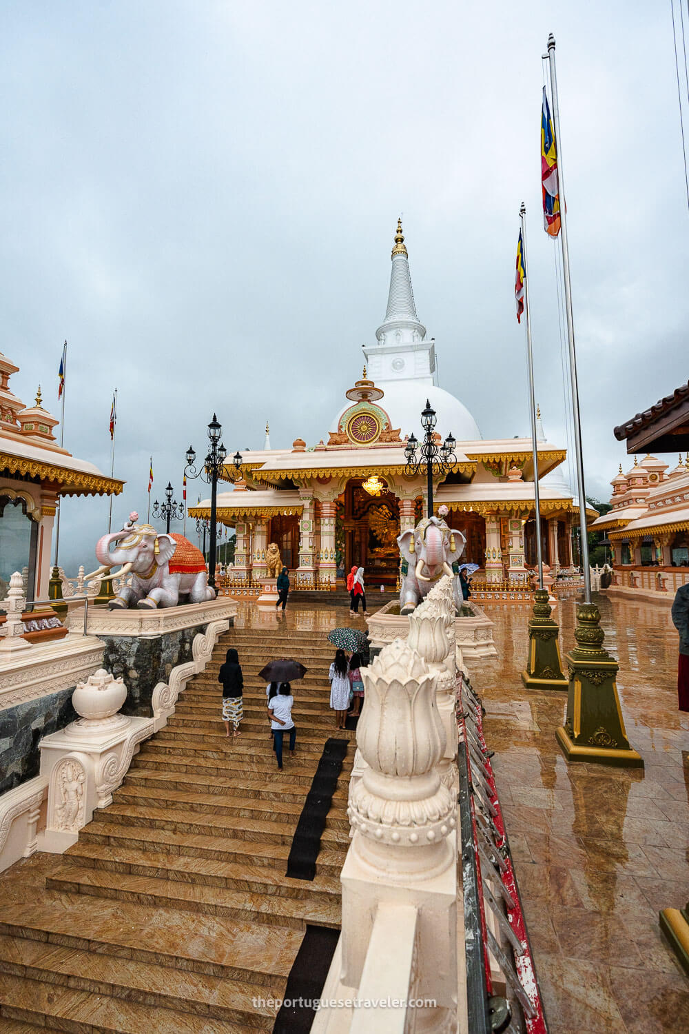 The exterior of the temple