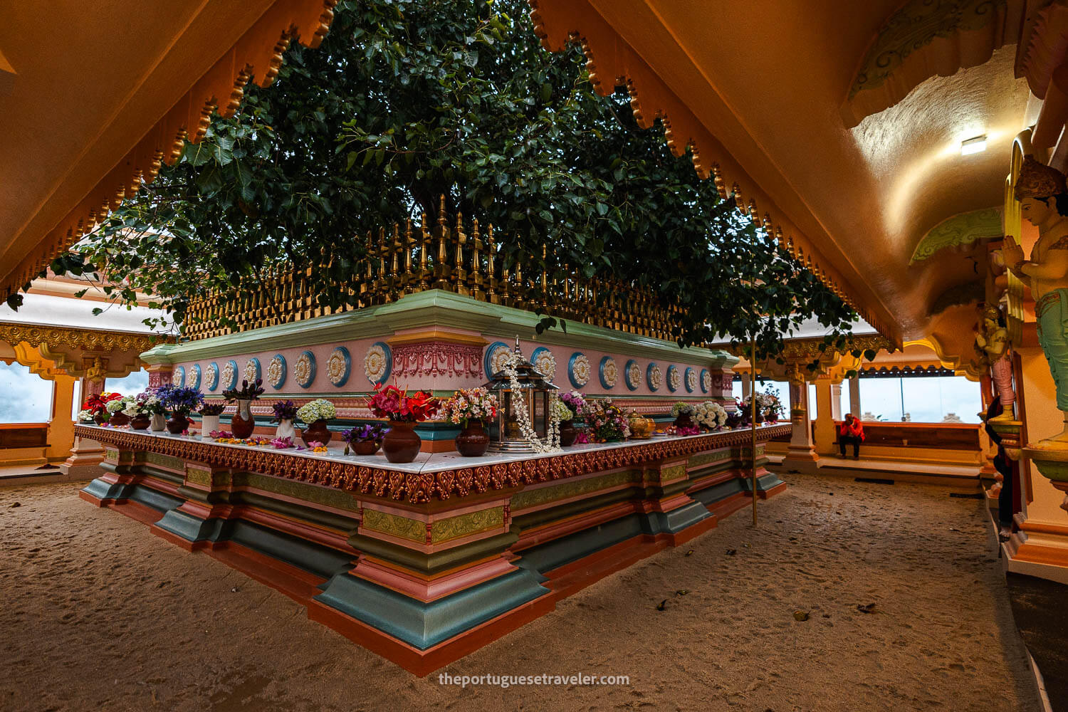 The Bodhi Tree at the Mahamevnawa Buddhist Monastery in Bandarawela