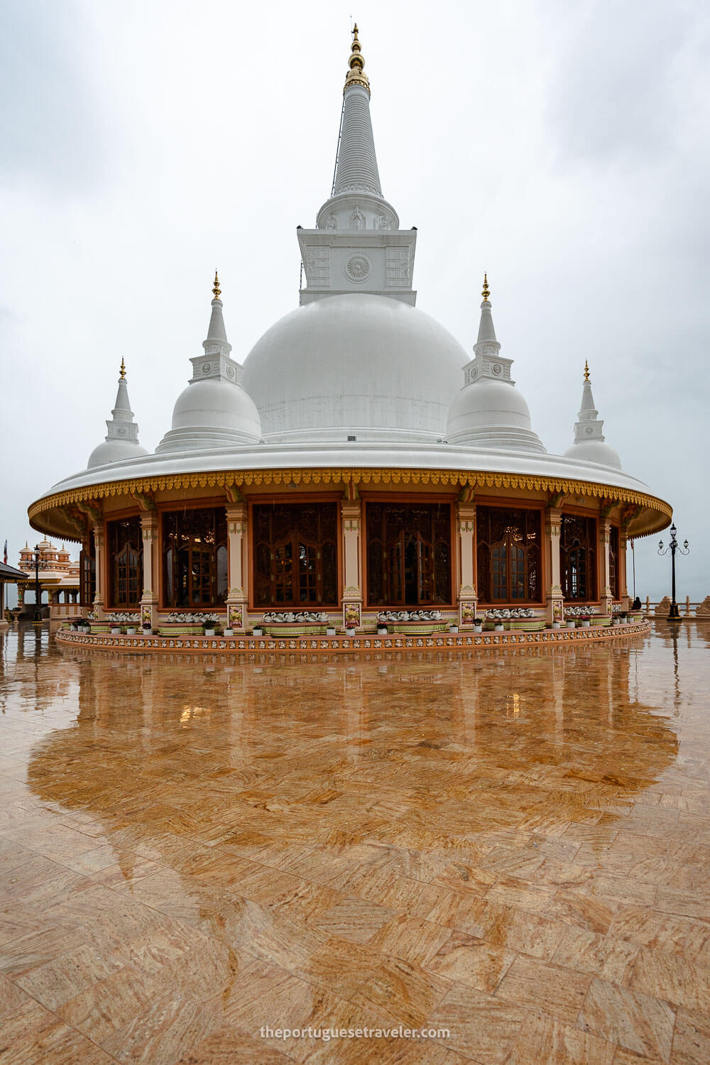 The main temple at the Mahamevnawa Buddhist Temple in Bandarawela