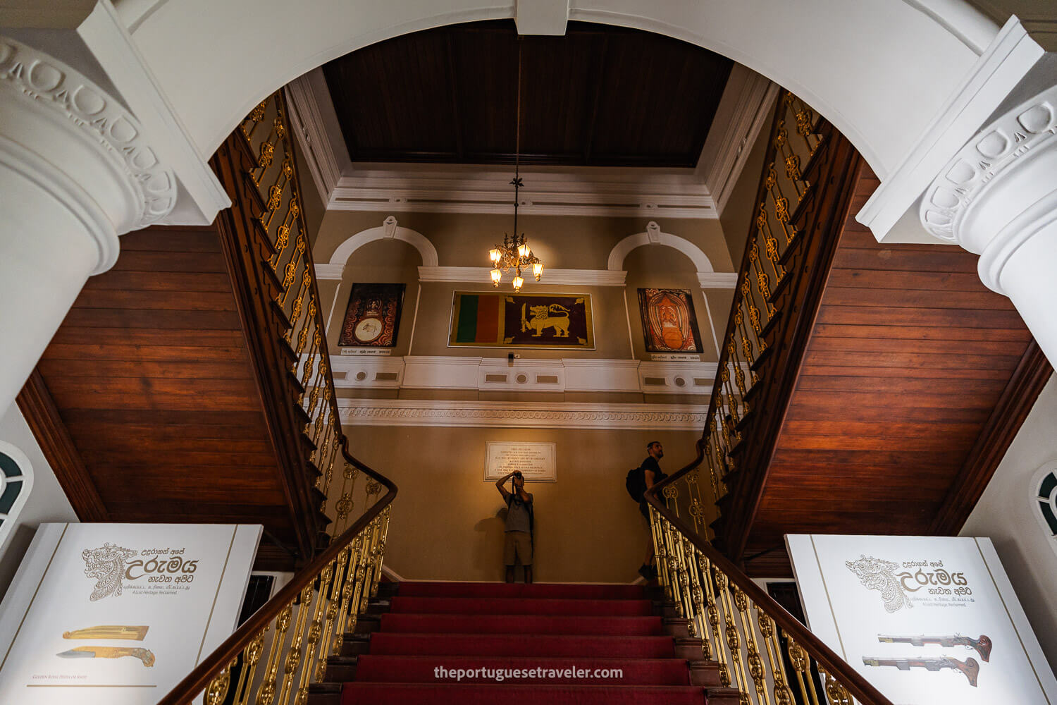 The main staircase of the building