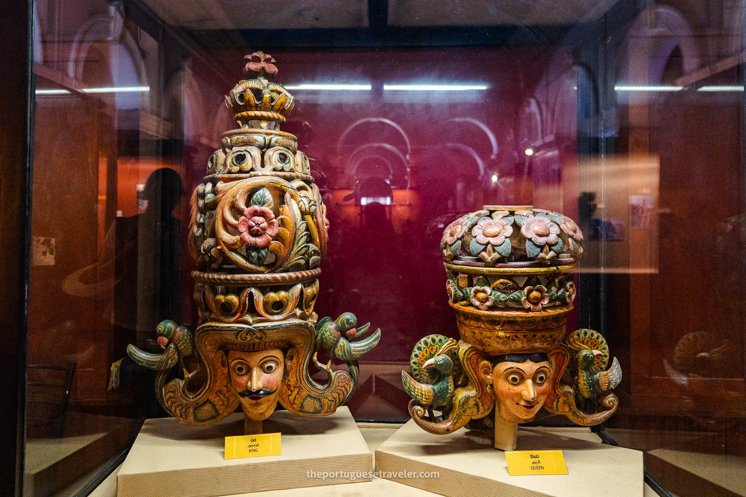 Some masks inside the Colombo National Museum, in Colombo Sri Lanka