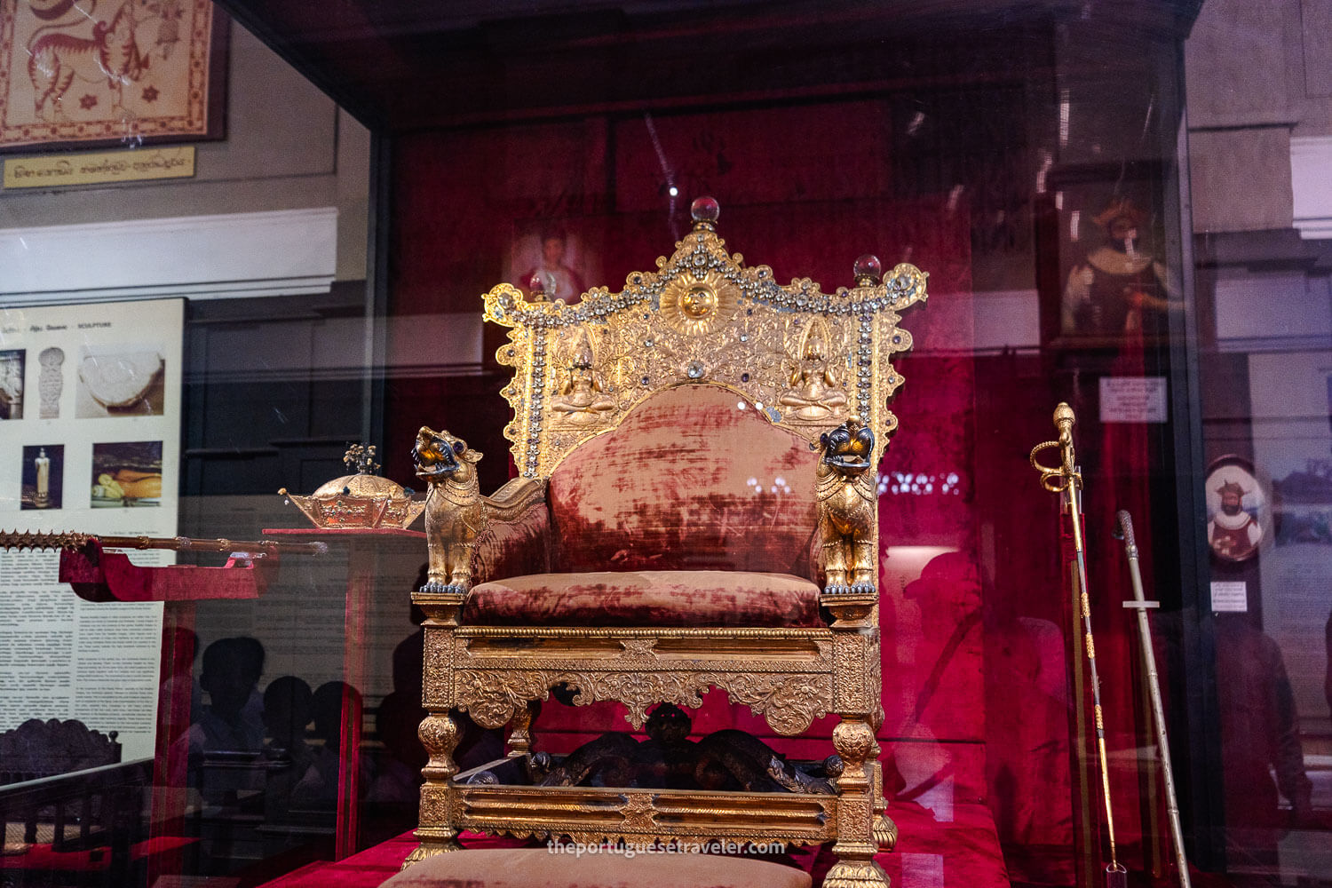 The last Kandy King throne, in Colombo Sri Lanka