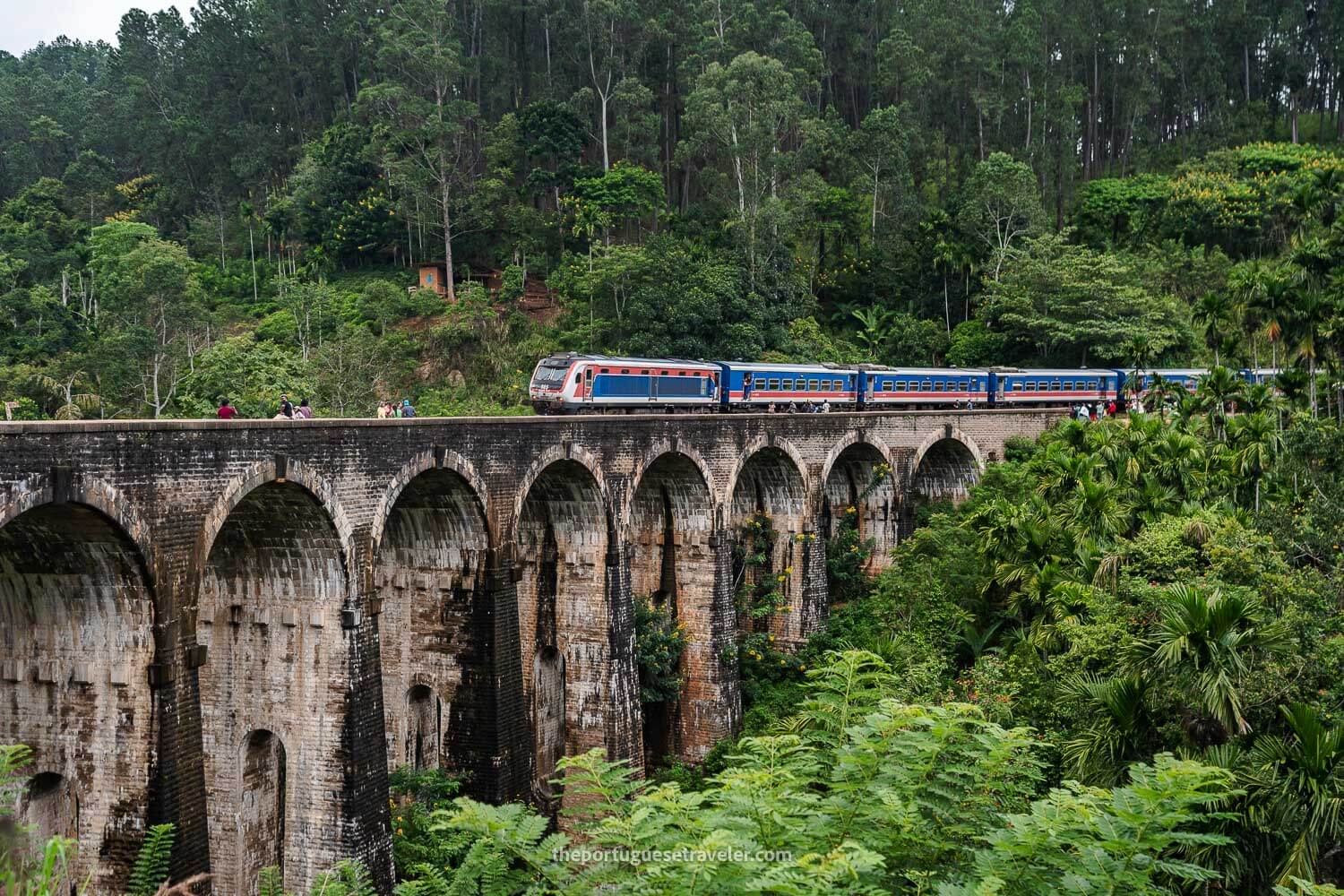 The arrival of the train