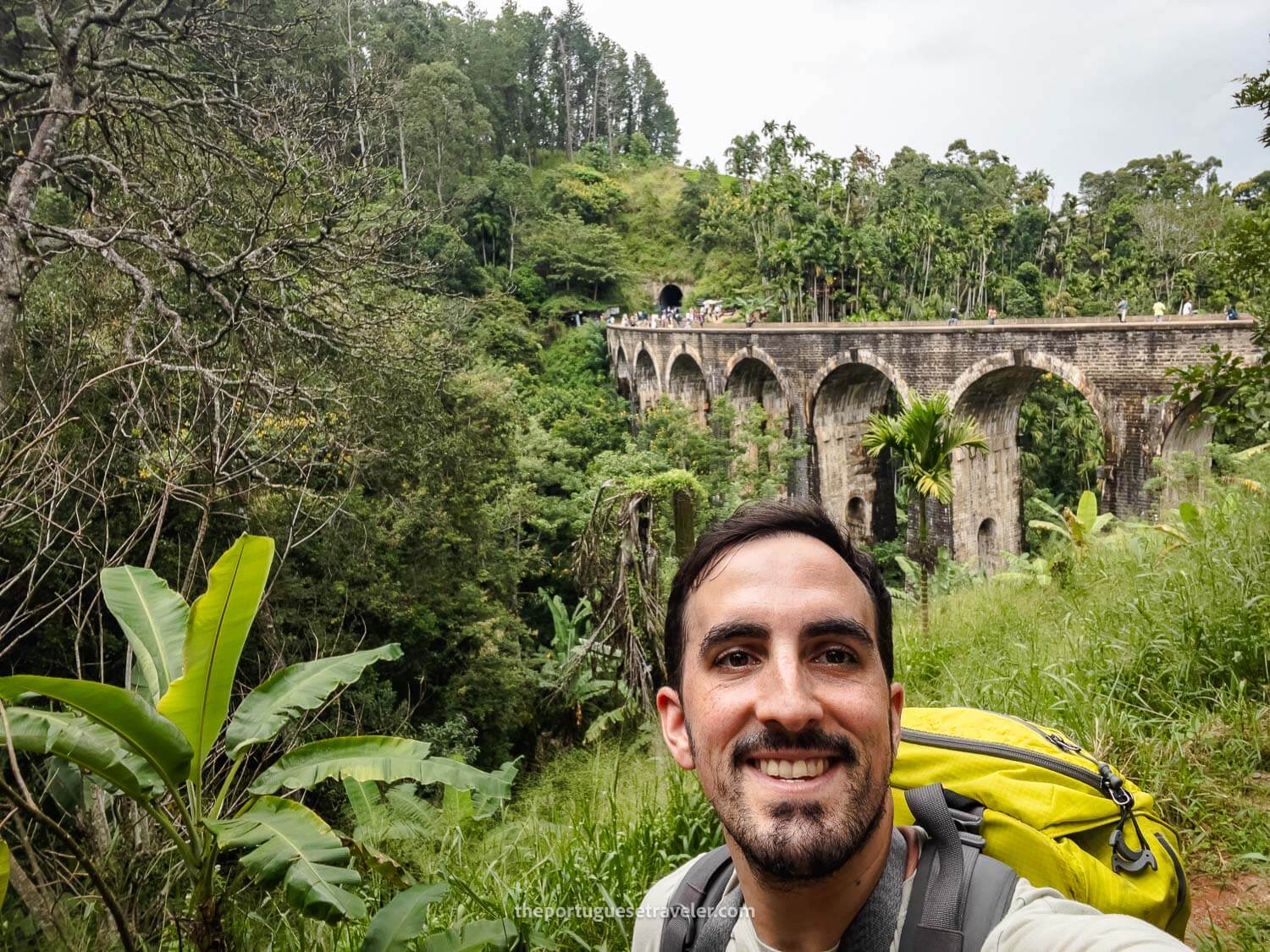 Me in front of the Nine Arches Bridge in Ella