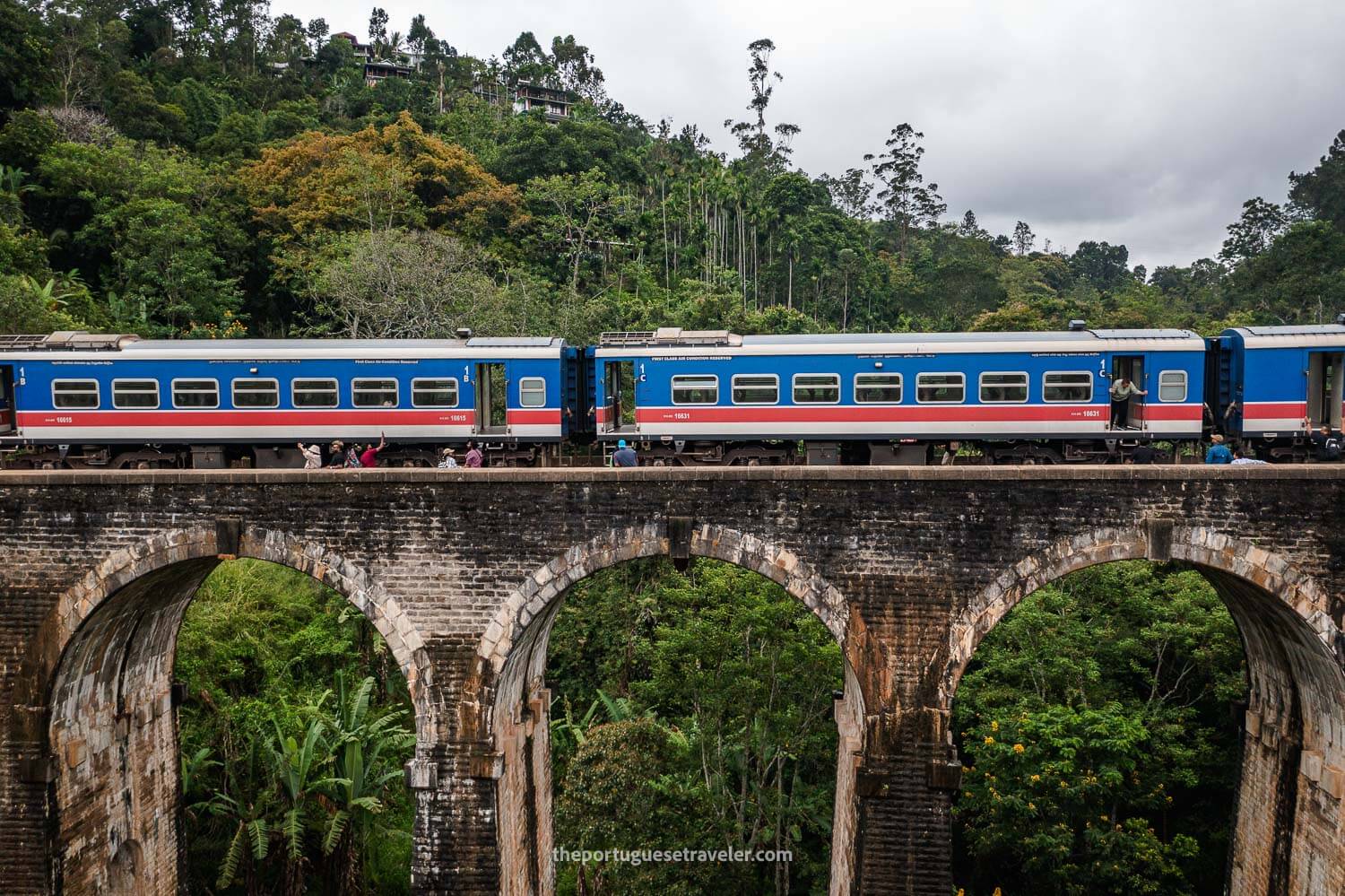 The train from its side