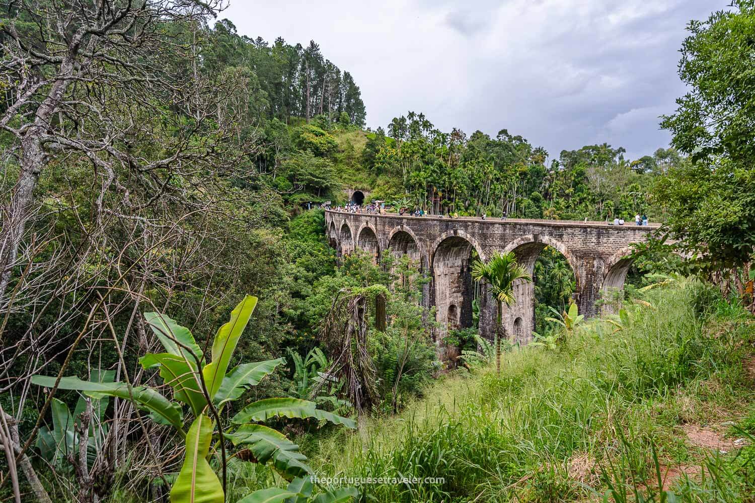 The first glimpses of the bridge