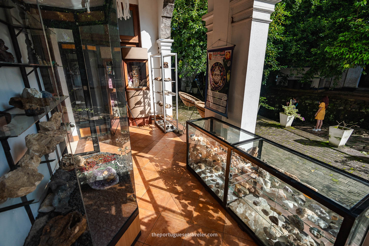 The gem museum inside the Portuguese-Dutch fort