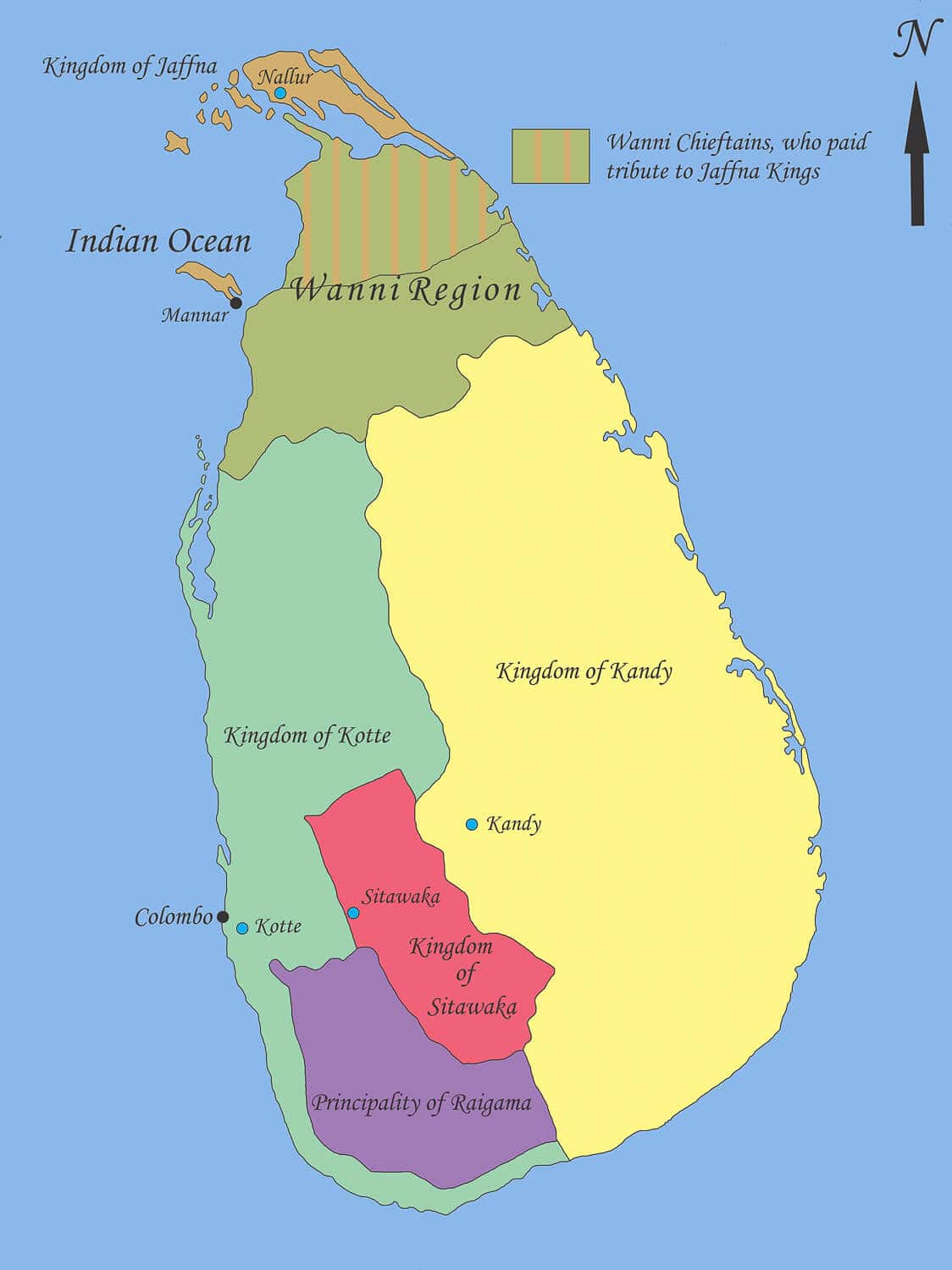 Sri Lanka in the 1520s - The Portuguese in Sri Lanka