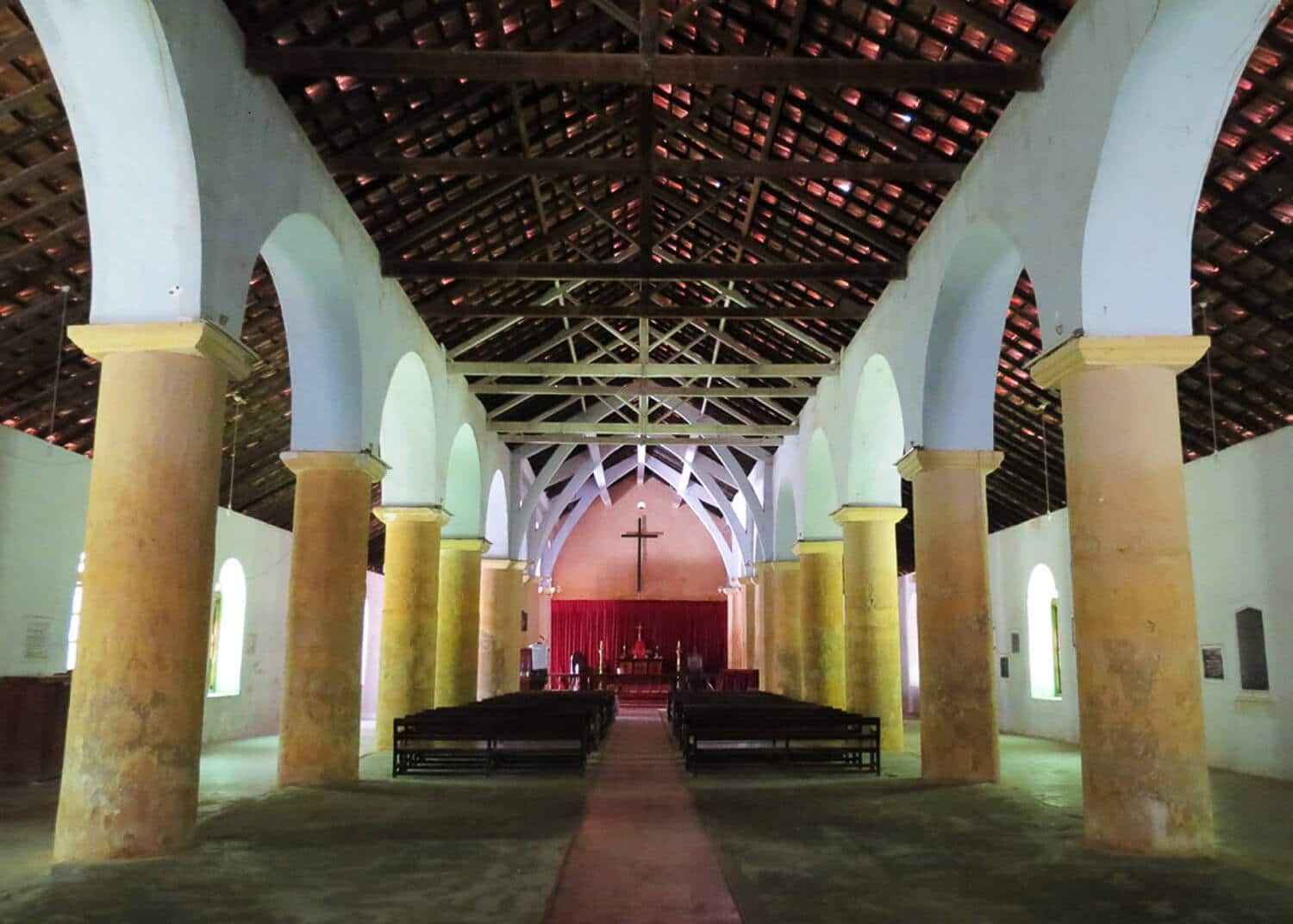 View of original Portuguese nave – Church of Assumption of Our Lady in Vaddukoddai