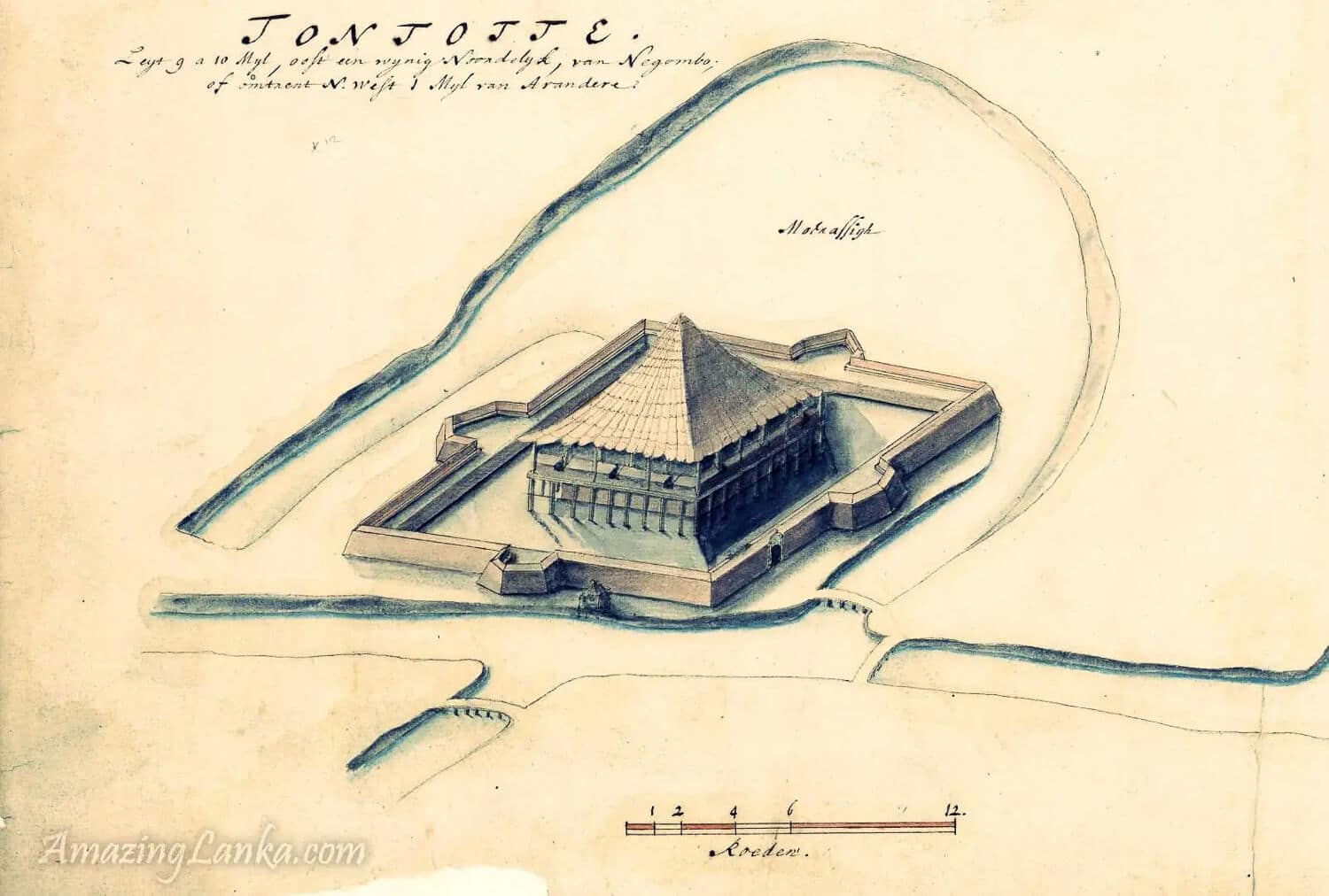 Menikkadawara Fort of the Portuguese