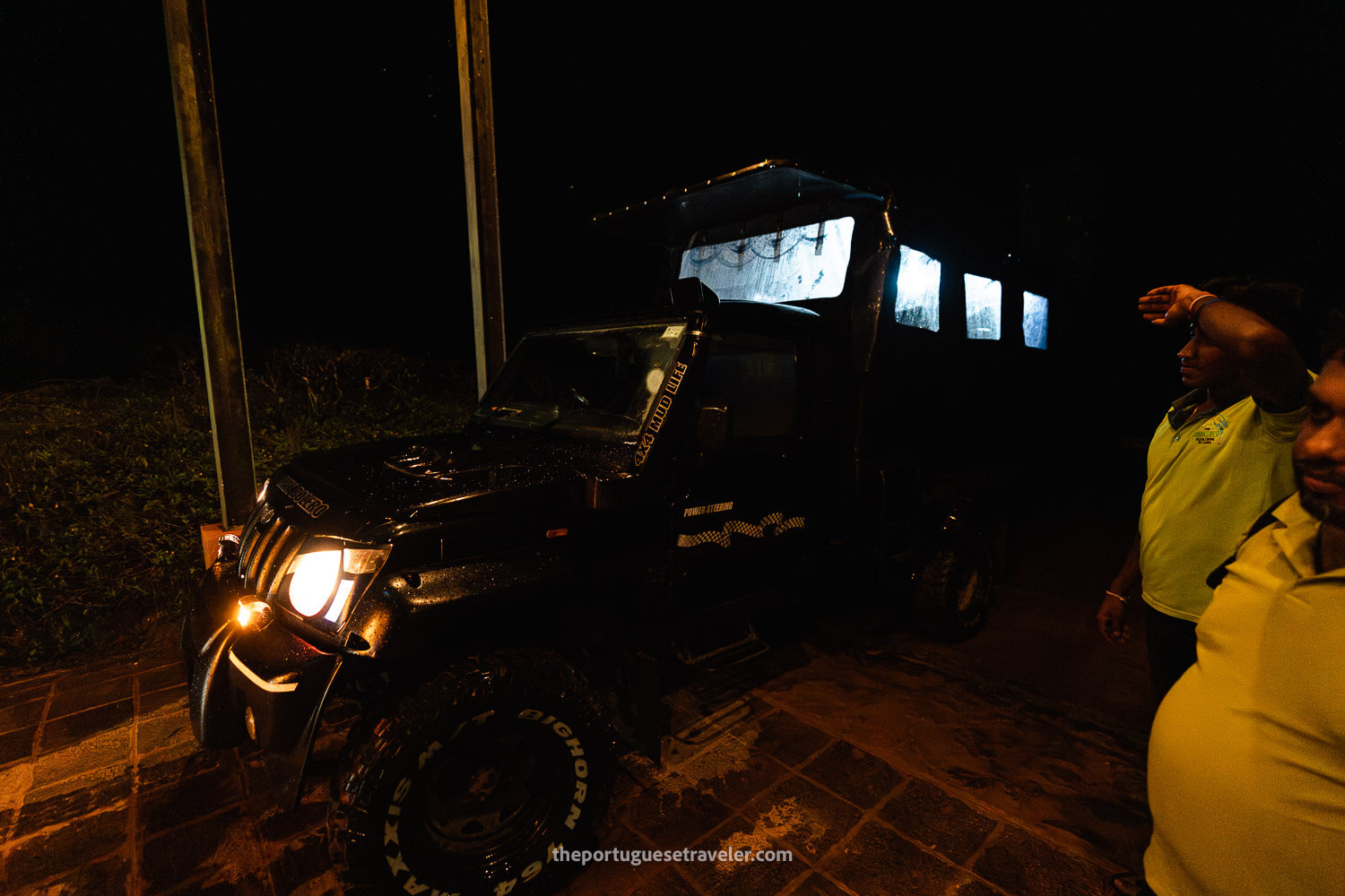 The jeeps at the Rainforest Ecolodge, at the Sinharaja Forest Reserve