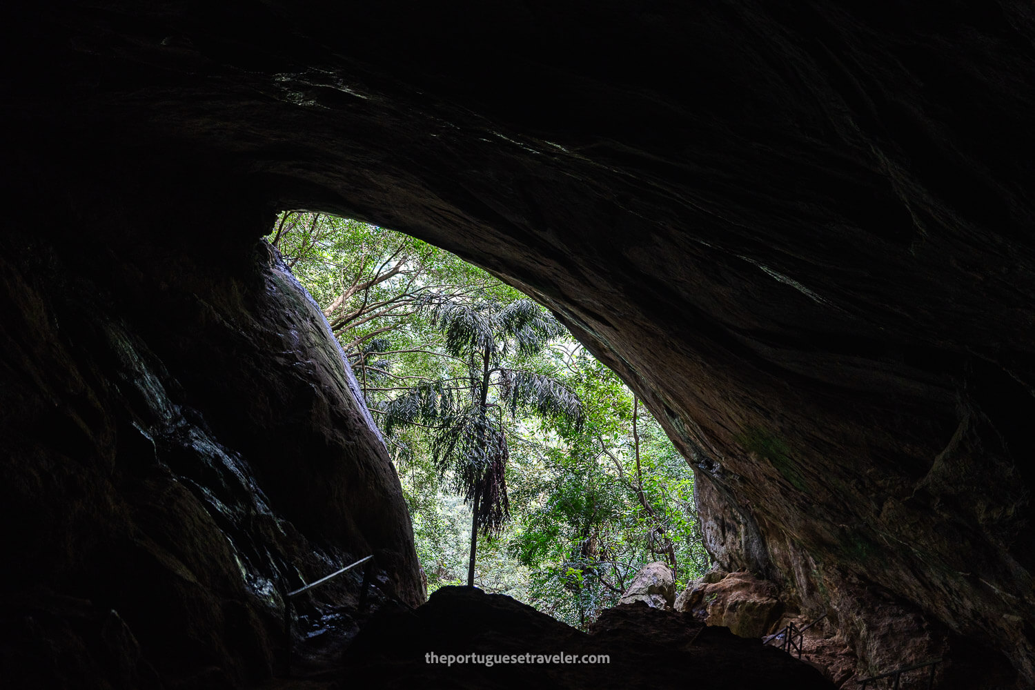 The opening of Ravana's Cave