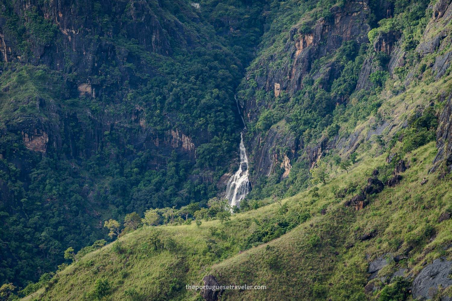 The Ravana Falls seen with my Telephoto lens