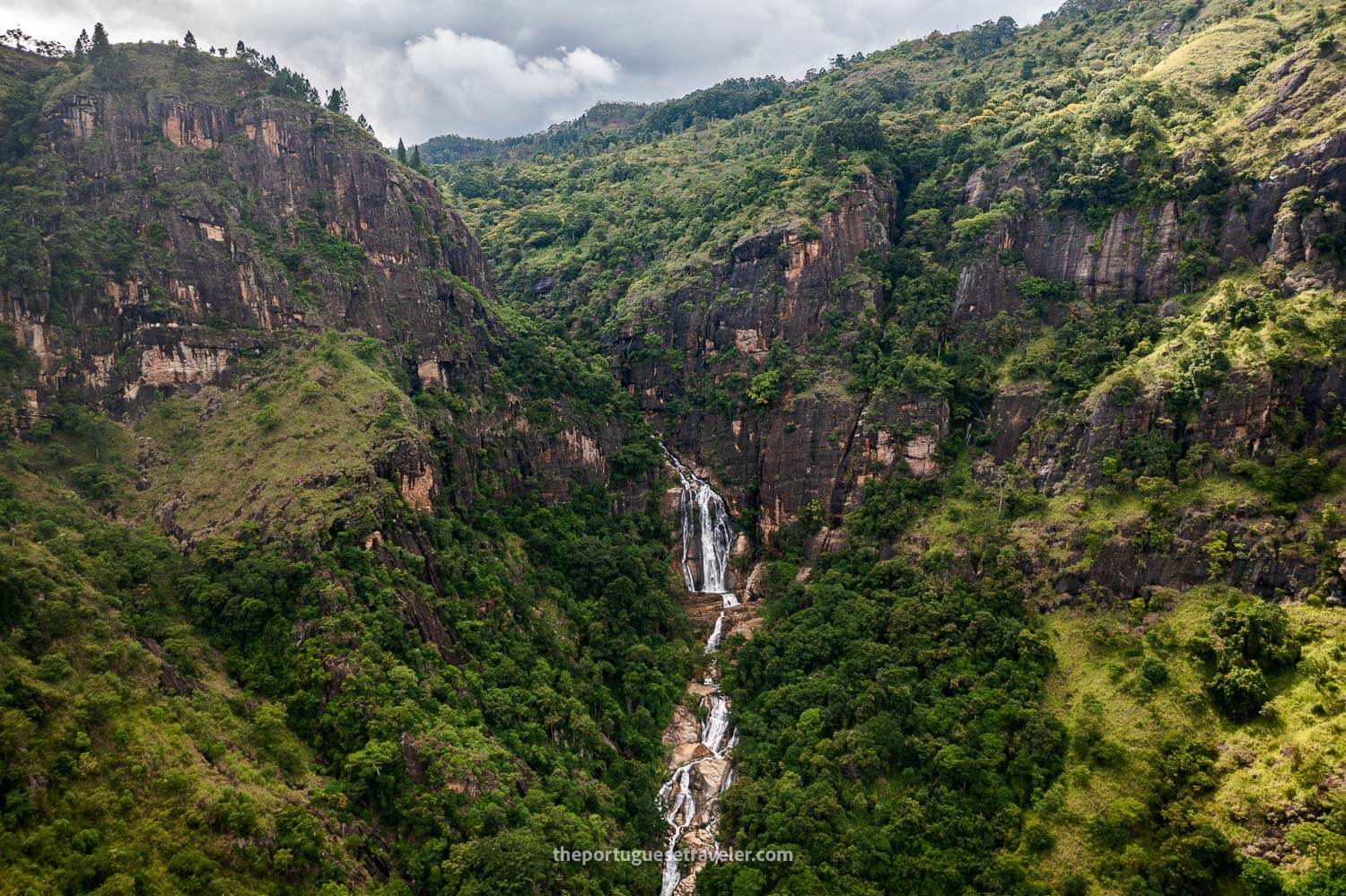 The Ravana Falls by drone