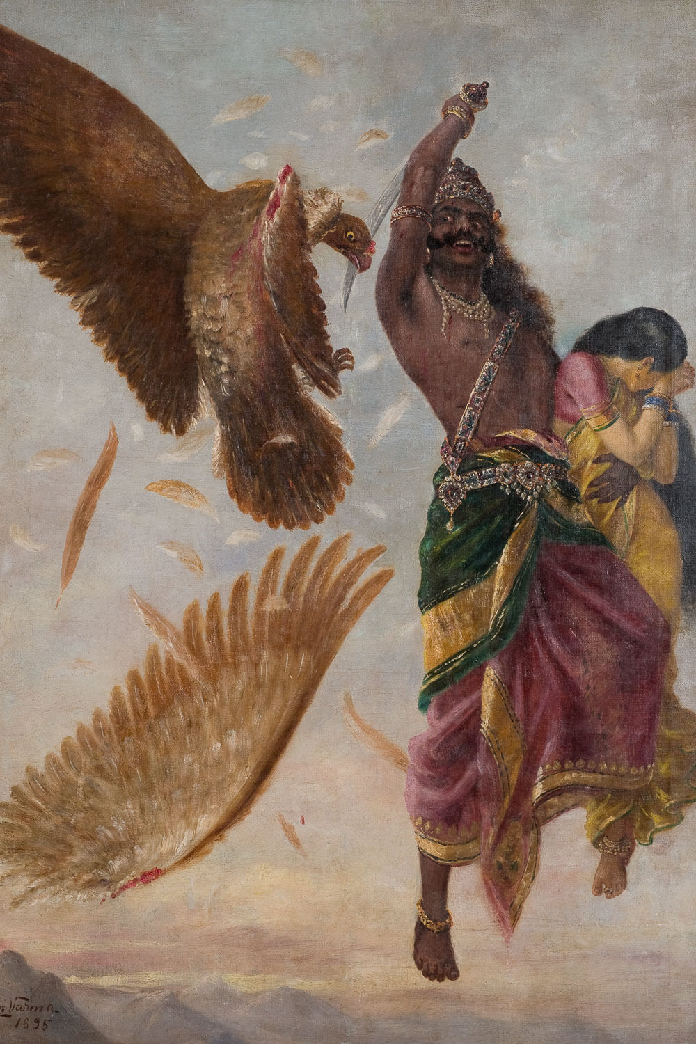 The abduction of Sita by Ravana